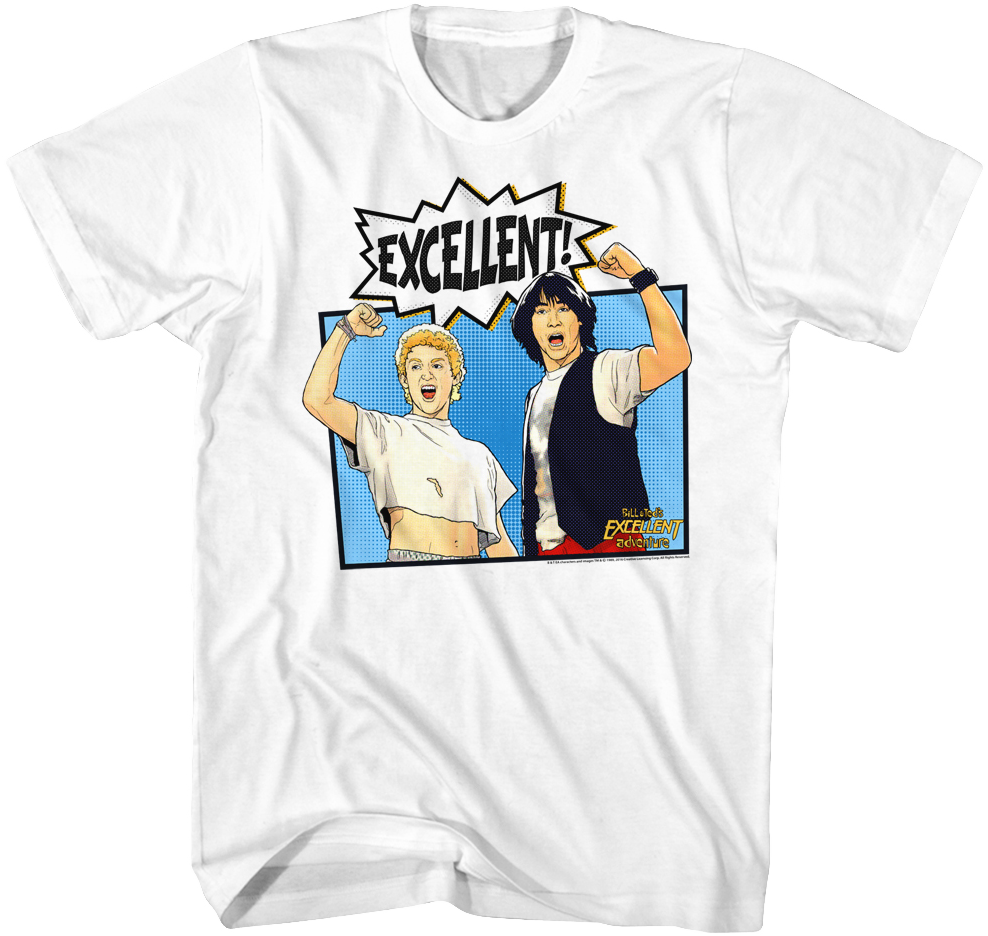 Animated Bill and Ted's Excellent Adventure T-Shirt Hoodie, Sweatshirt | CiraTrend.com (Image 1)