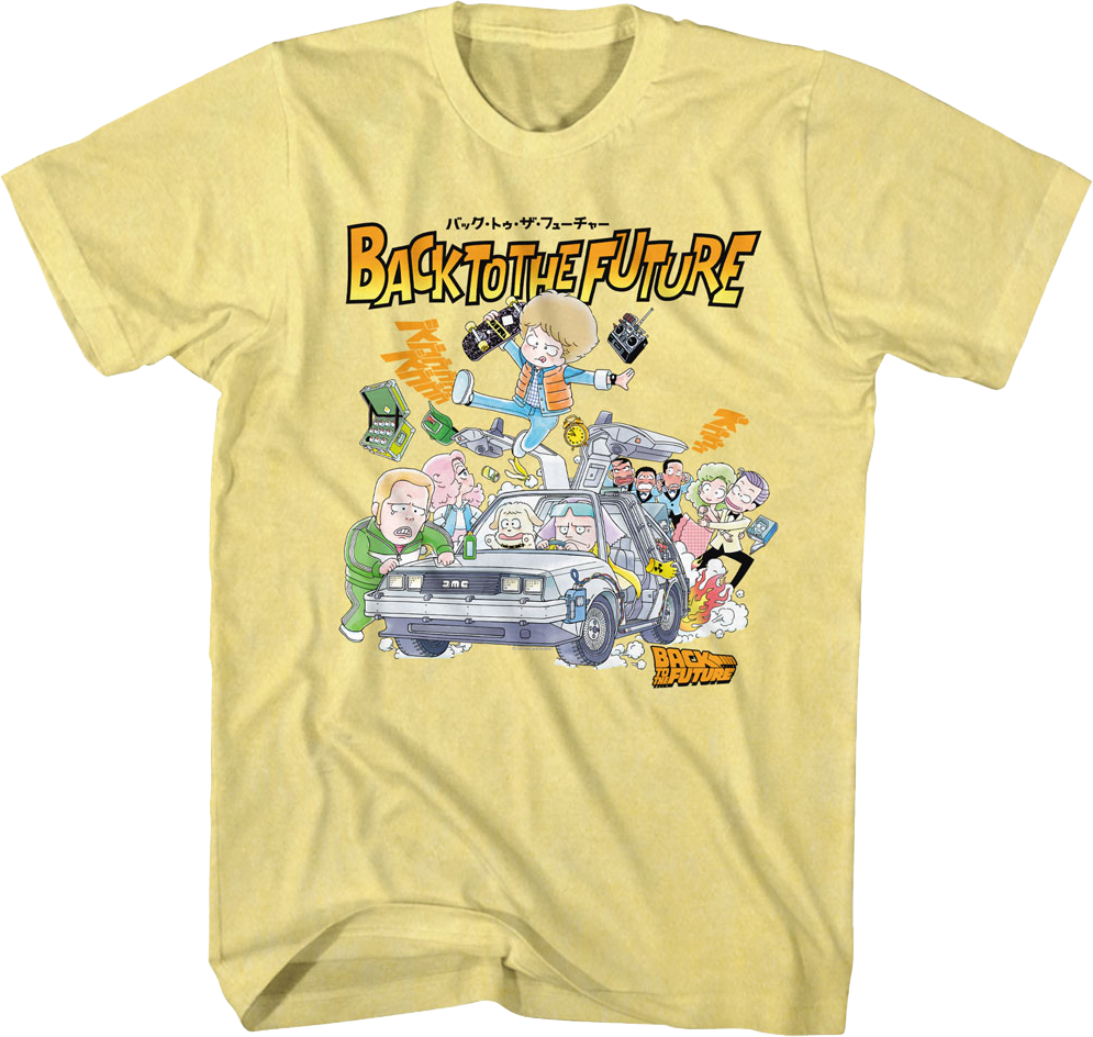 Animated Collage Back To The Future T-Shirt Hoodie, Sweatshirt | CiraTrend.com (Image 1)