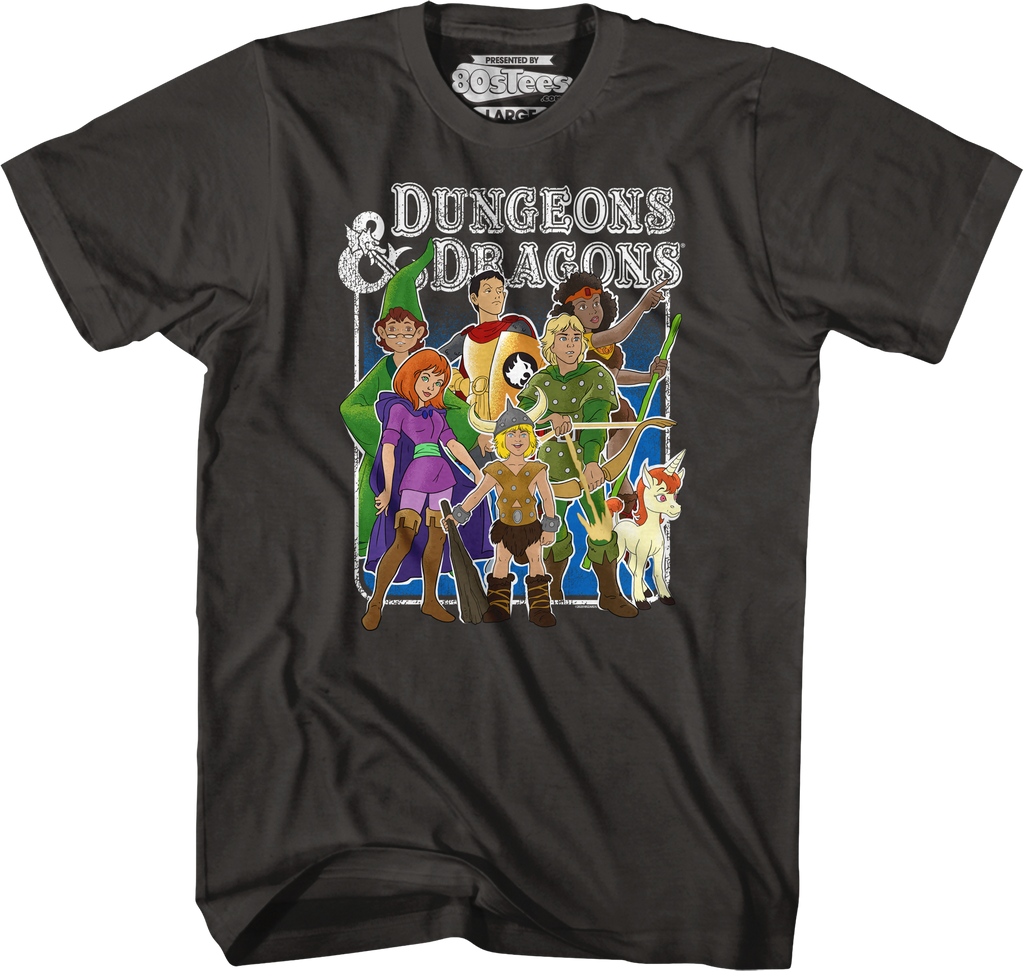 Animated Friends Dungeons & Dragons T-Shirt Hoodie, Sweatshirt | CiraTrend.com (Image 1)