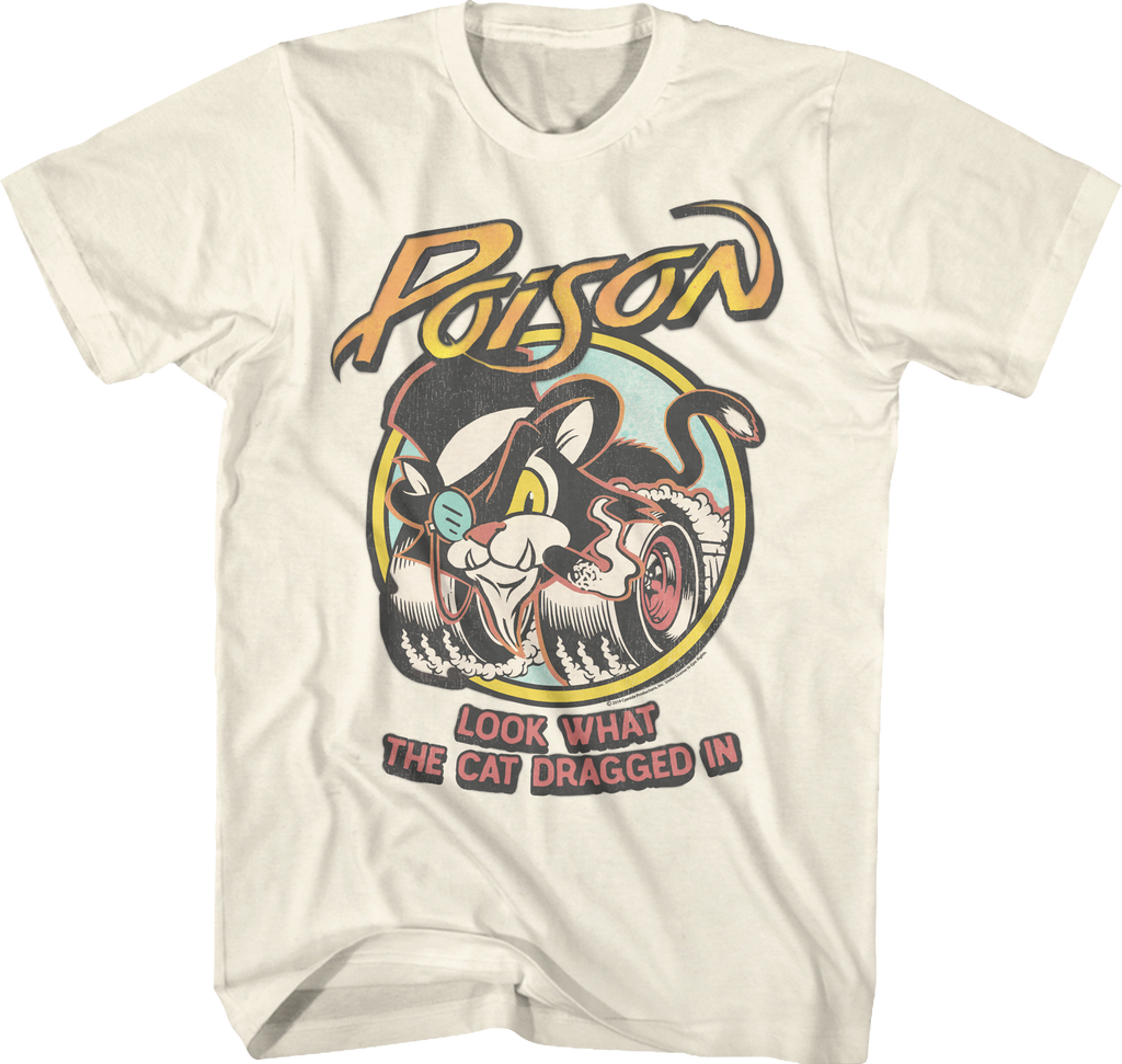 Animated Look What The Cat Dragged In Poison T-Shirt Hoodie, Sweatshirt | CiraTrend.com (Image 1)