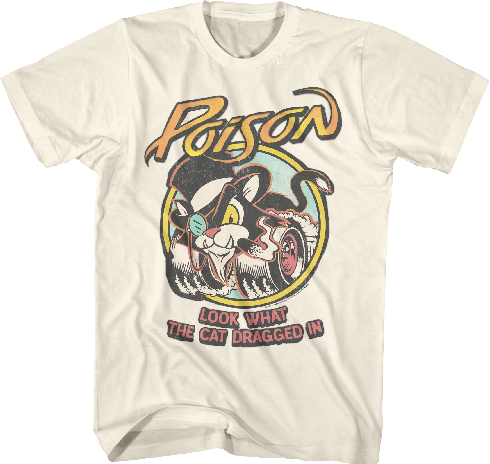 Animated Look What The Cat Dragged In Poison T-Shirt Hoodie, Sweatshirt | CiraTrend.com (Image 1)