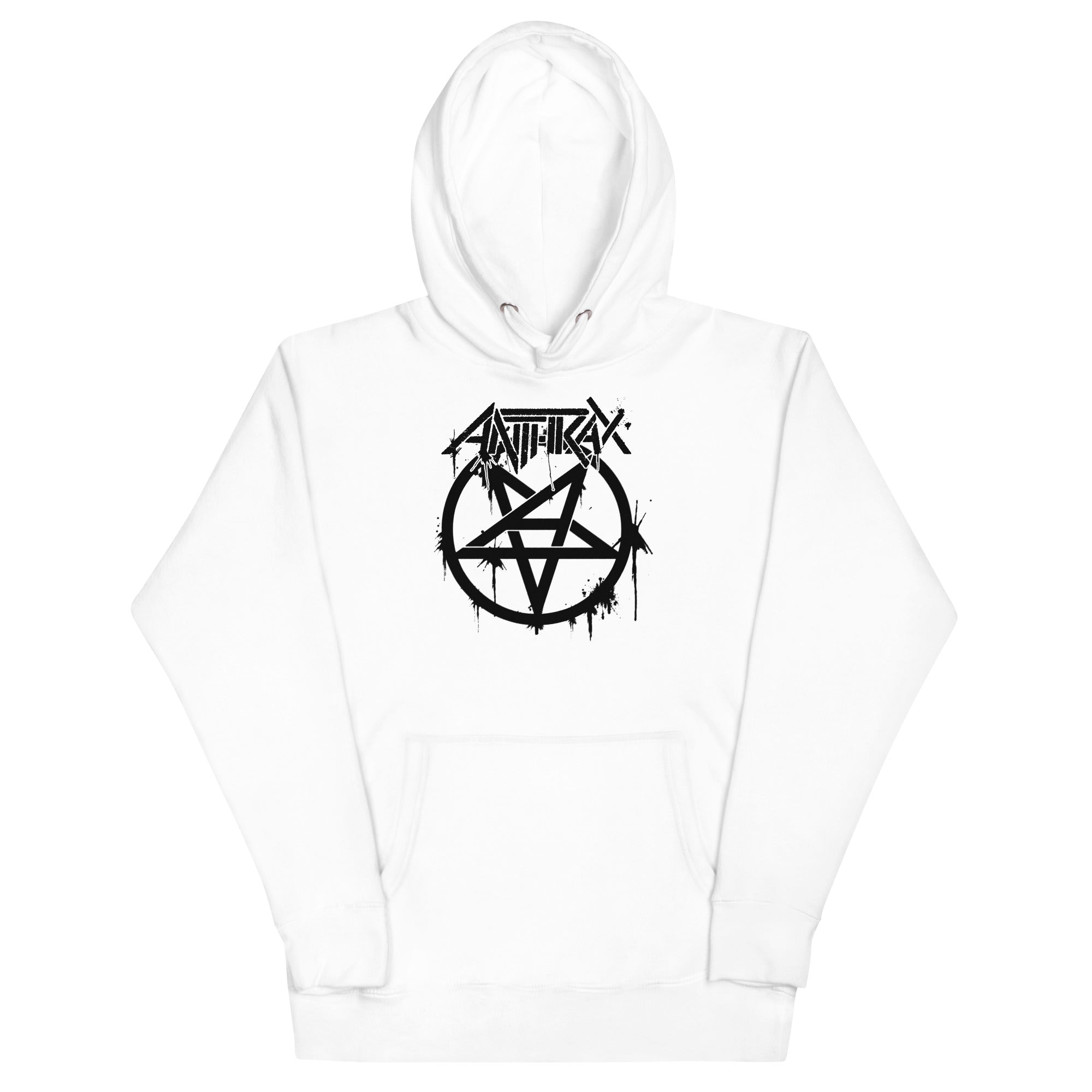 Anthrax Pentagram Logo Mens Hoodie #1009 White T-Shirts, Sweatshirt | CiraTrend.com