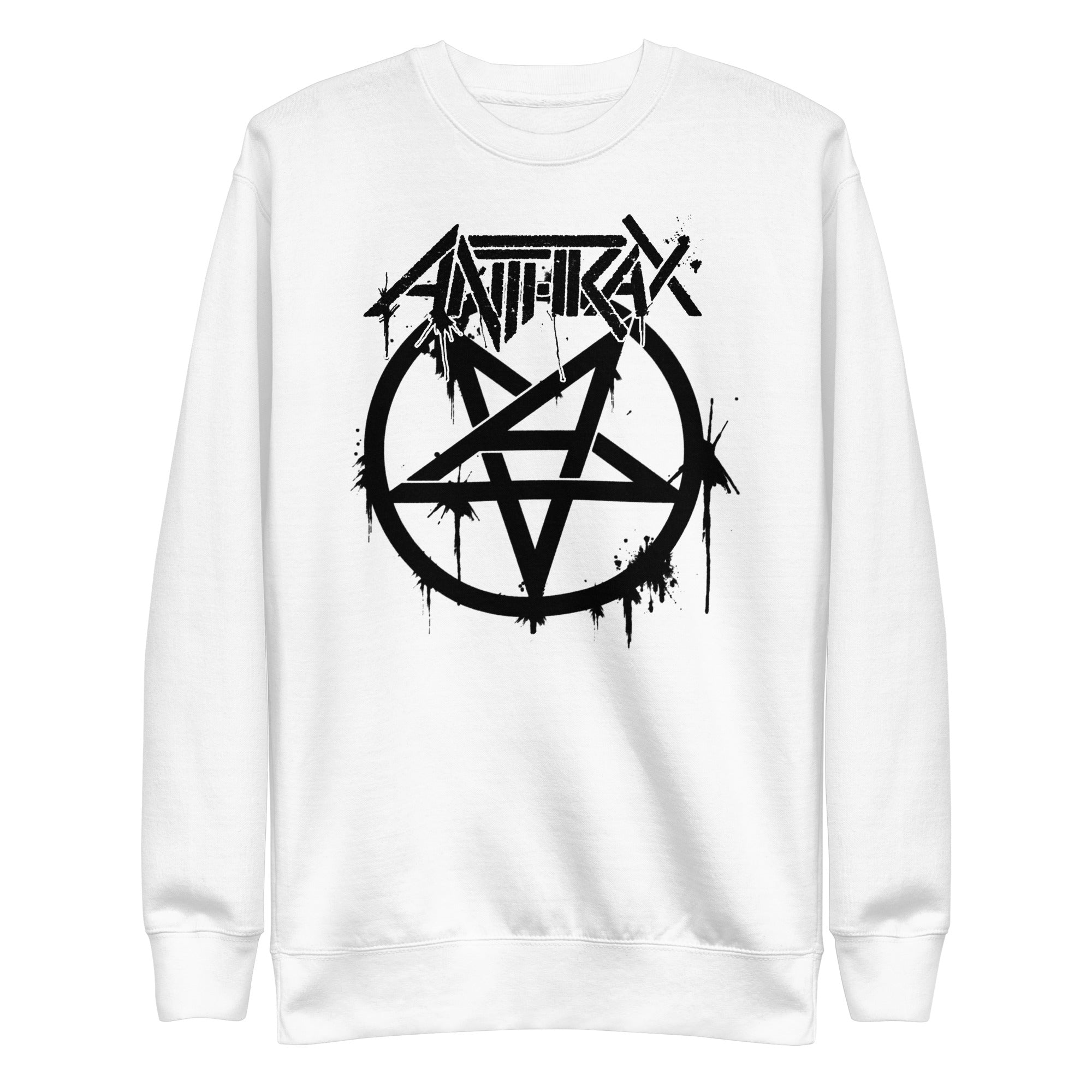 Anthrax Pentagram Logo Mens Sweatshirt #1009 White T-Shirts, Hoodie | CiraTrend.com