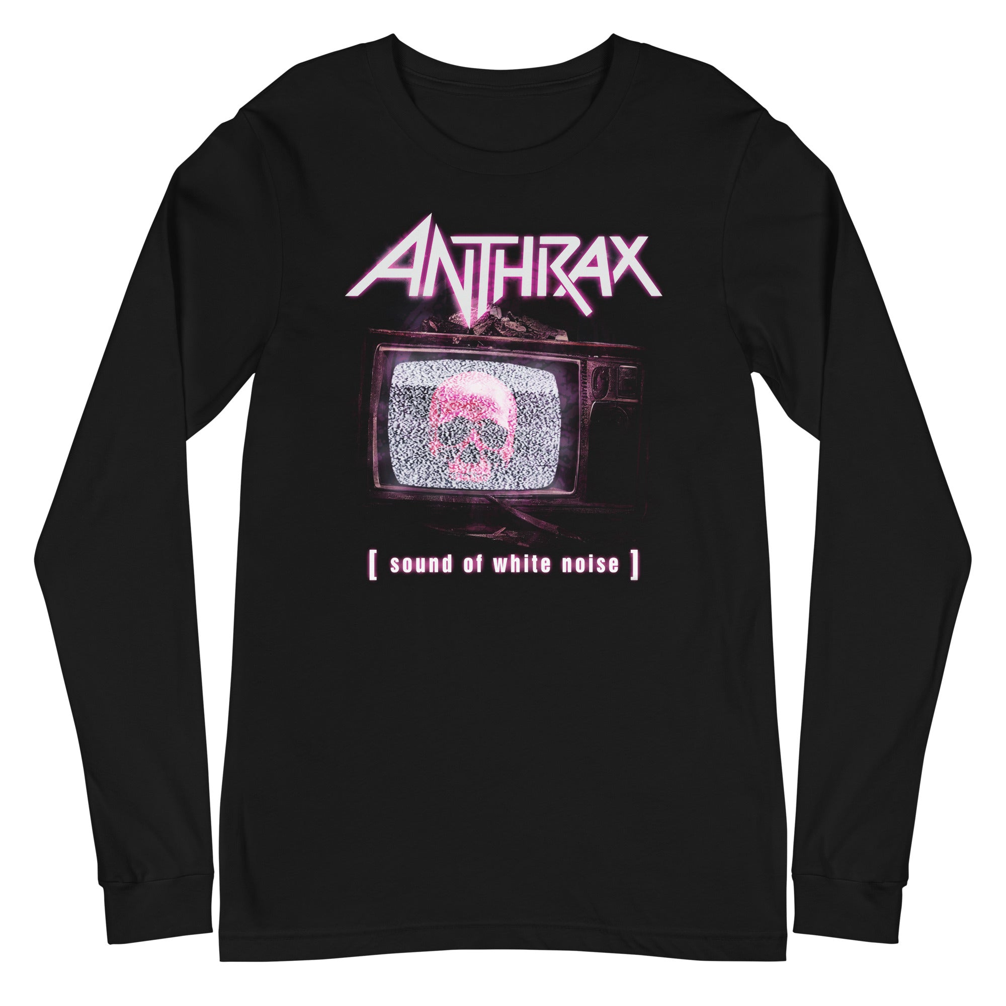 Anthrax Skull TV Mens Long Sleeve T Shirt Black Hoodie, Sweatshirt | CiraTrend.com