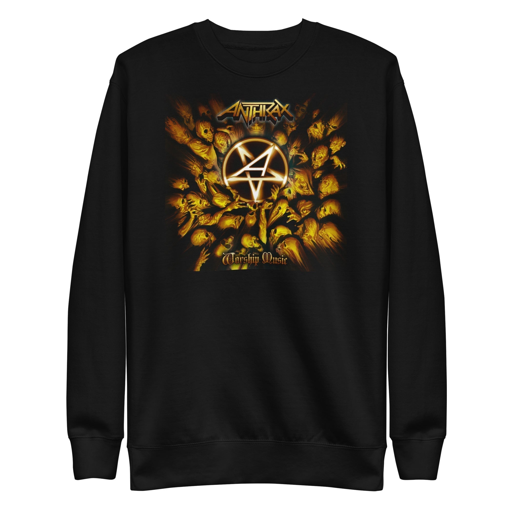 Anthrax Pentagram Logo Mens Sweatshirt #1026 Black T-Shirts, Hoodie | CiraTrend.com