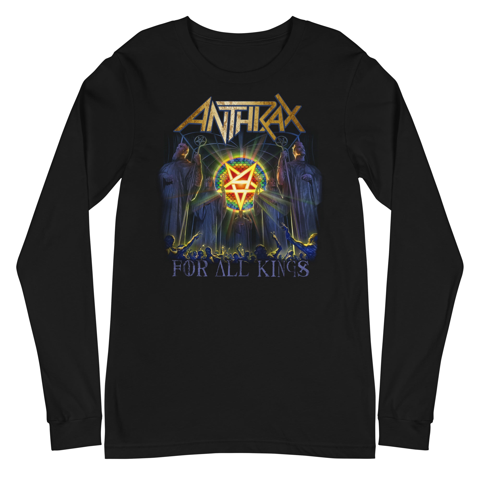 Anthrax For All Kings Mens Long Sleeve T Shirt Black Hoodie, Sweatshirt | CiraTrend.com