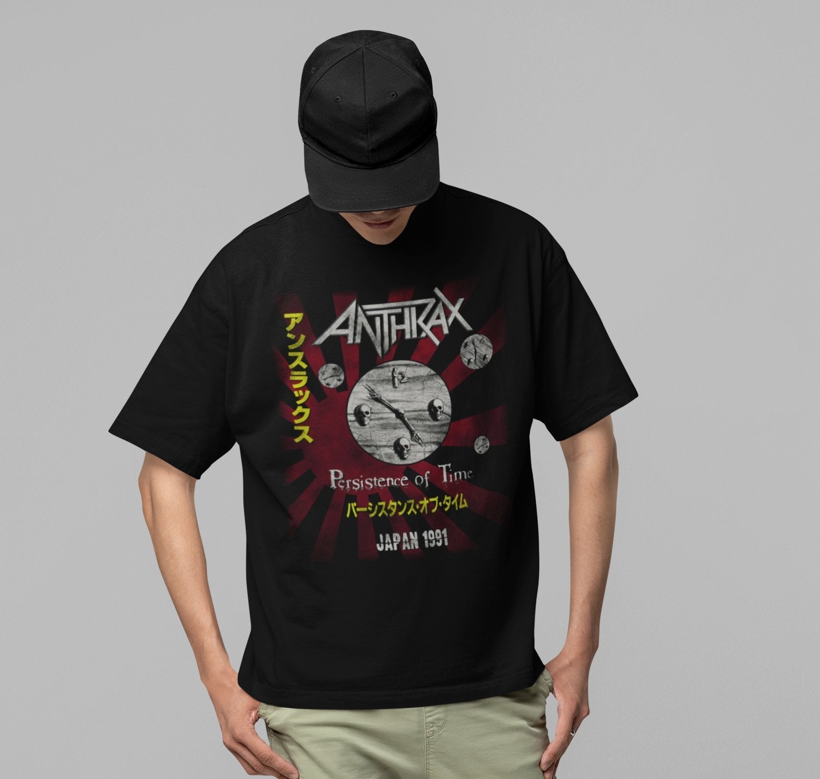 Anthrax Japan 91 Tour Jumbo Print Mens T Shirt Black Hoodie, Sweatshirt | CiraTrend.com (Image 2)