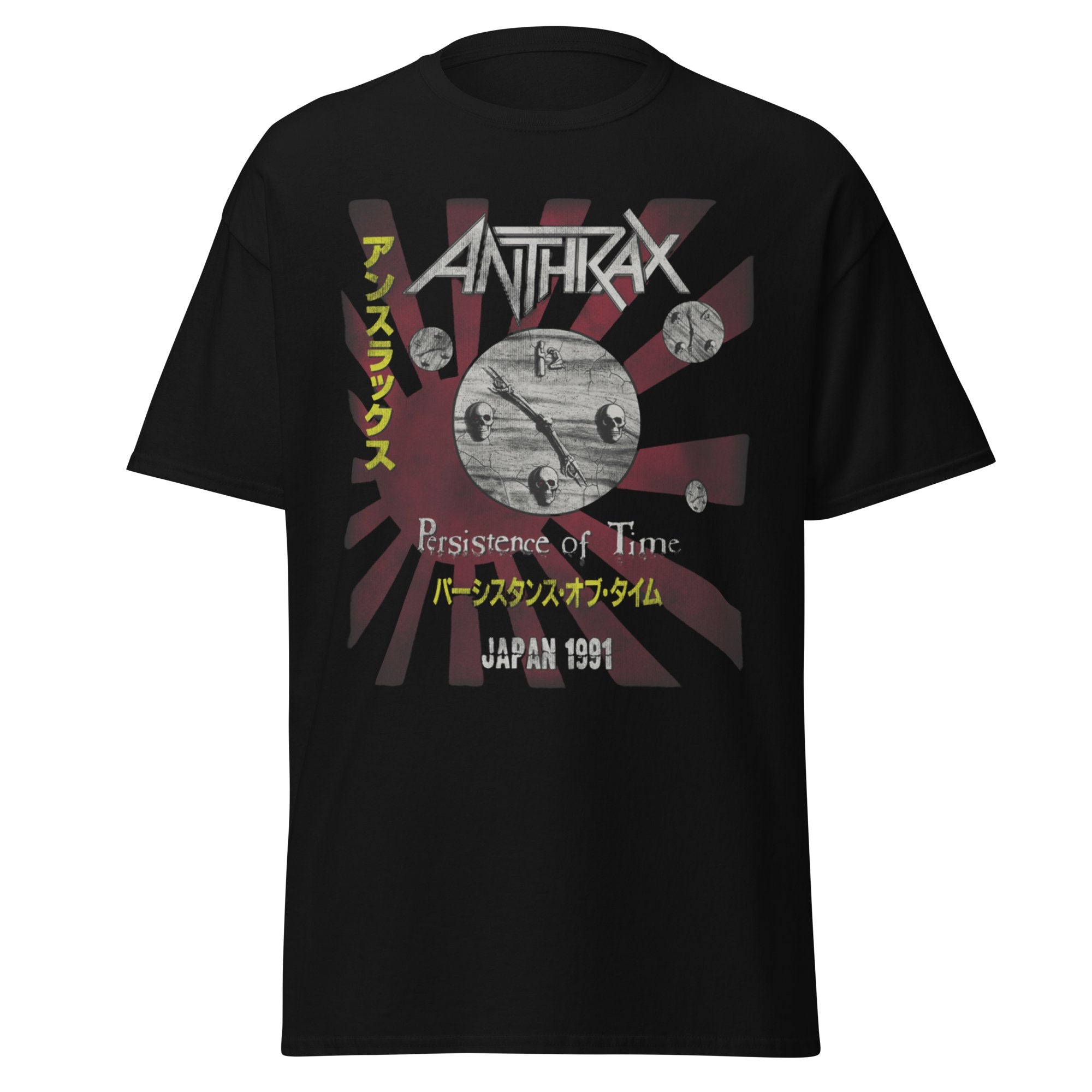 Anthrax Japan 91 Tour Jumbo Print Mens T Shirt Black Hoodie, Sweatshirt | CiraTrend.com (Image 1)