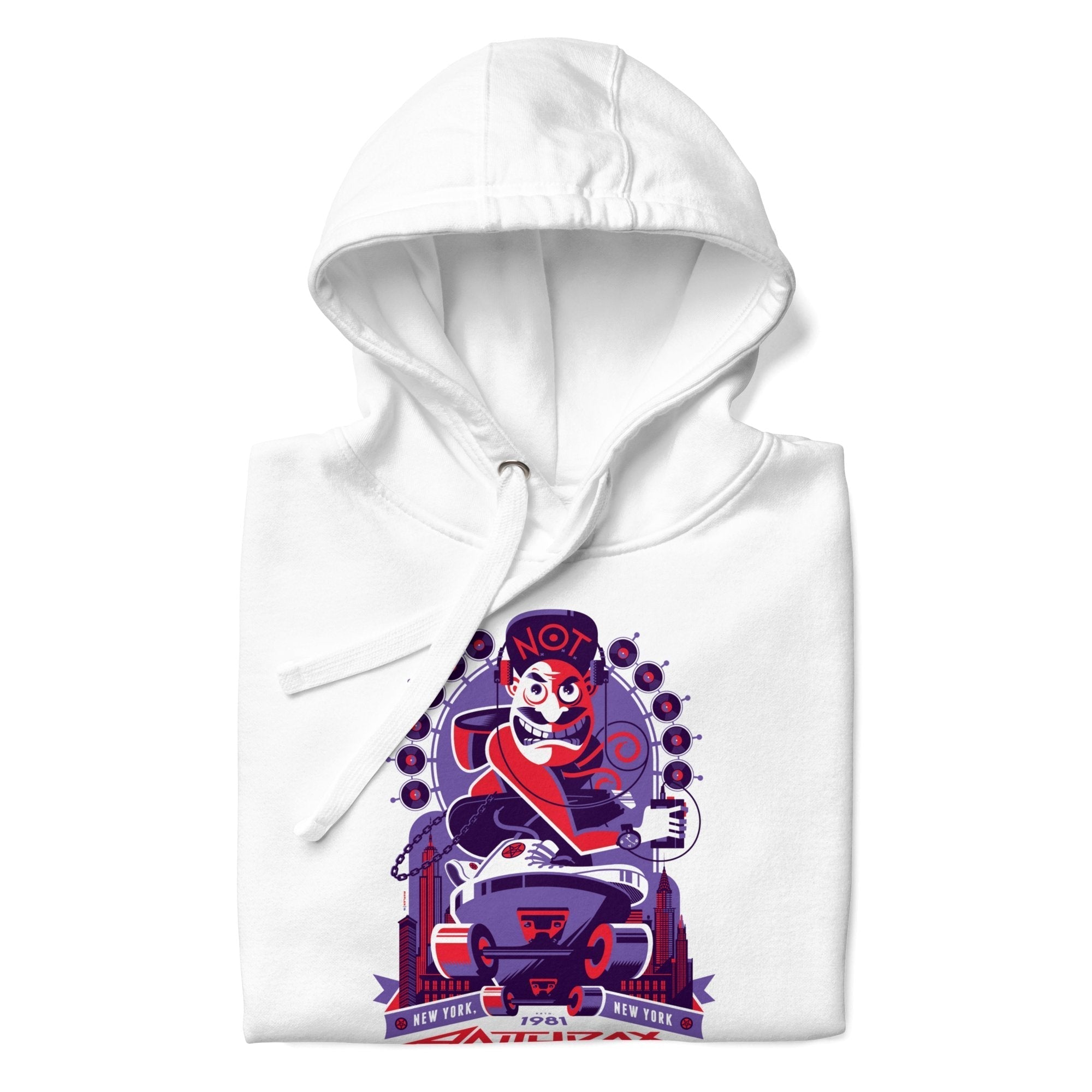 Anthrax New York 81 Classic Mens Hoodie White T-Shirts, Sweatshirt | CiraTrend.com (Image 2)