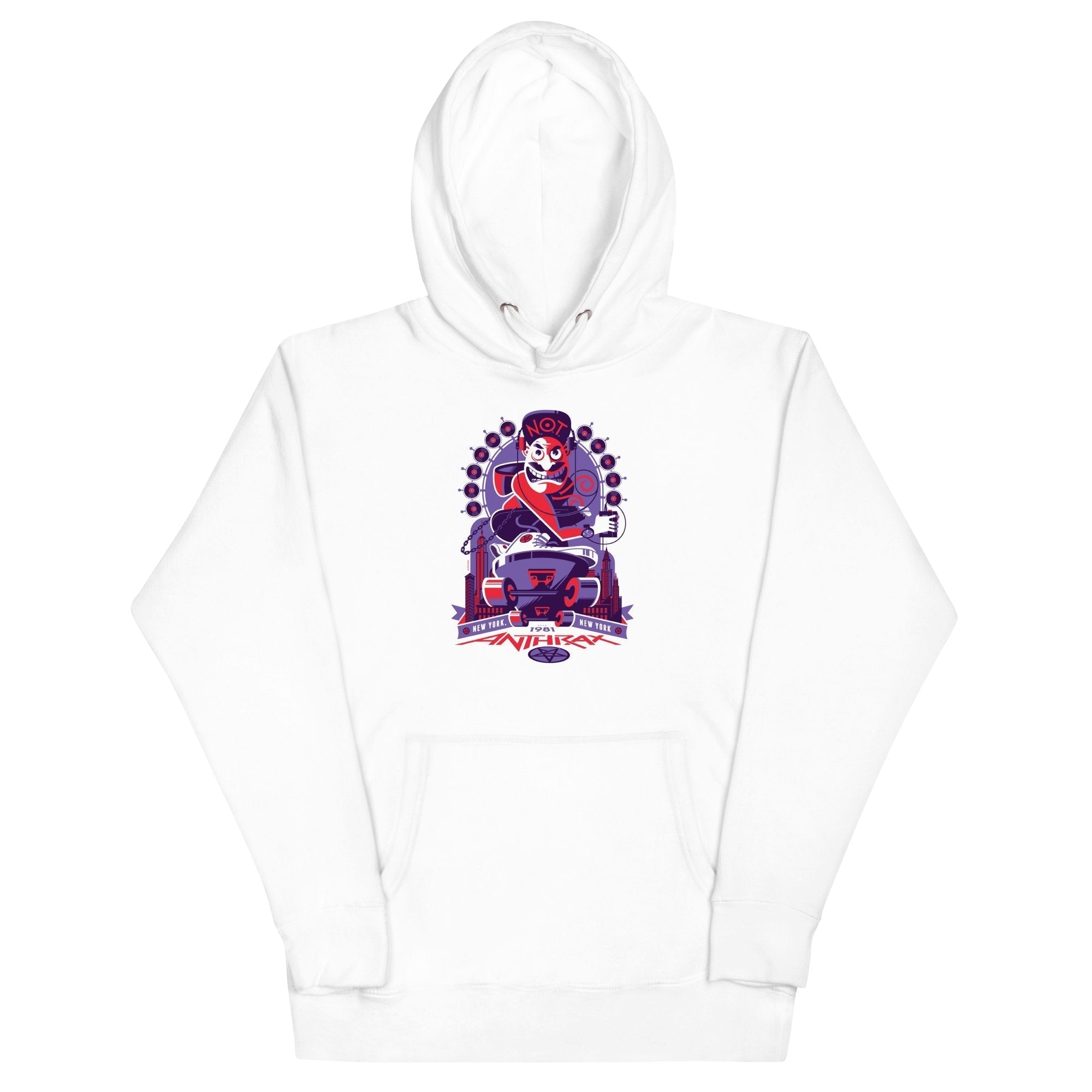 Anthrax New York 81 Classic Mens Hoodie White T-Shirts, Sweatshirt | CiraTrend.com (Image 1)
