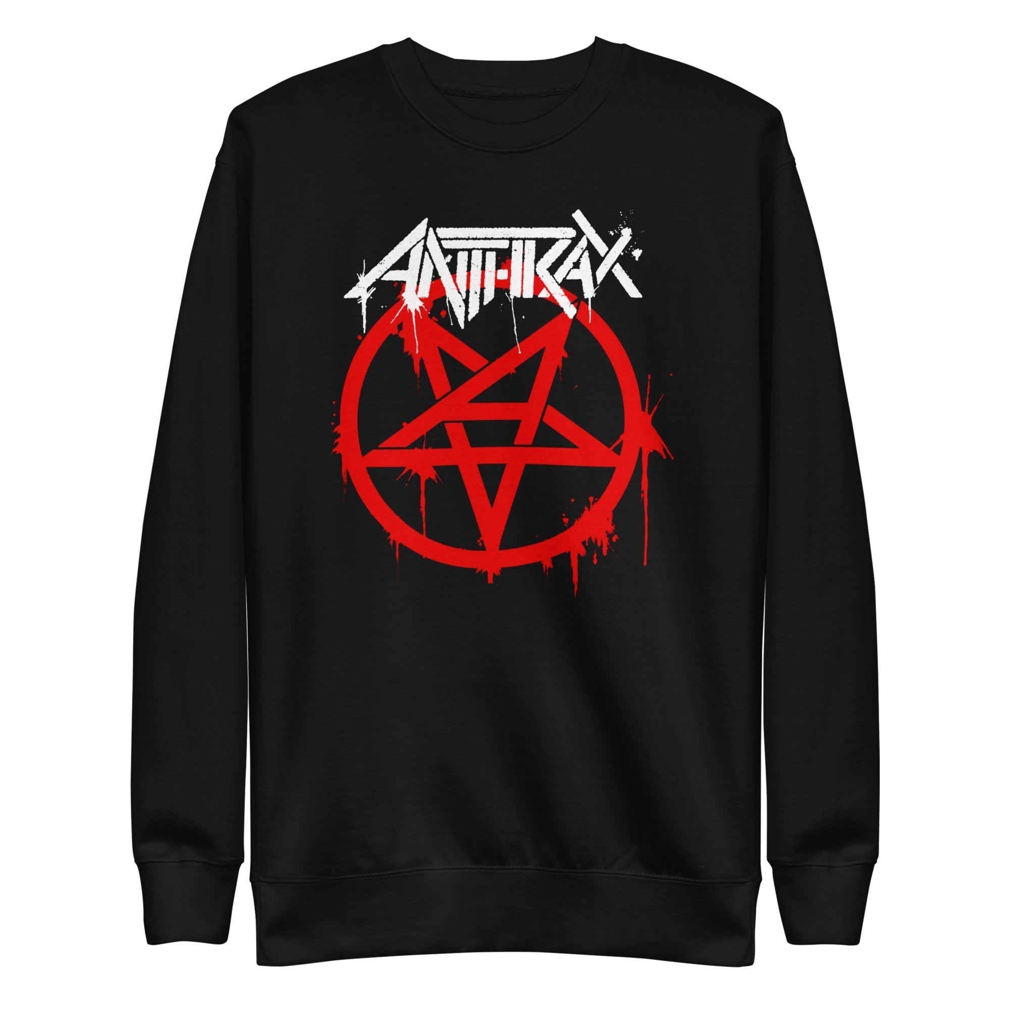 Anthrax Pentagram Logo Mens Sweatshirt Black T-Shirts, Hoodie | CiraTrend.com