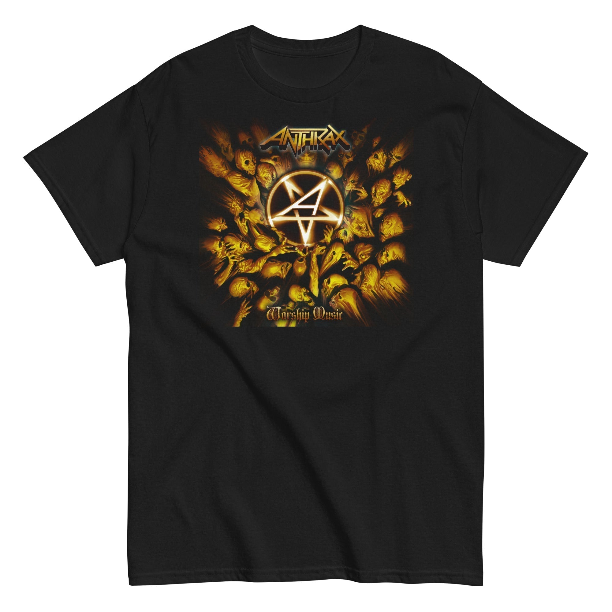 Anthrax Pentagram Logo Mens T Shirt Black Hoodie, Sweatshirt | CiraTrend.com