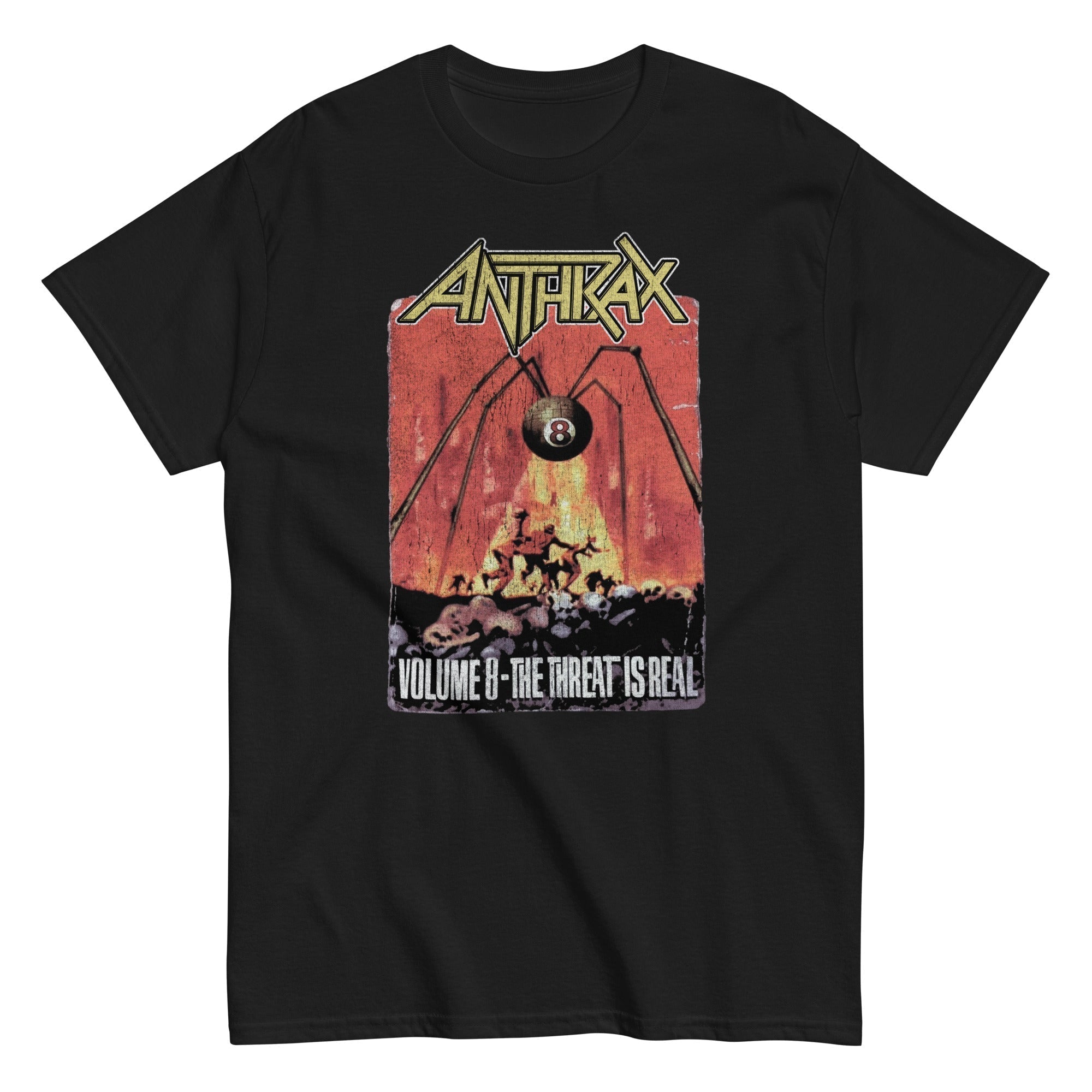 Anthrax The Threat Is Real Mens T Shirt Black Hoodie, Sweatshirt | CiraTrend.com