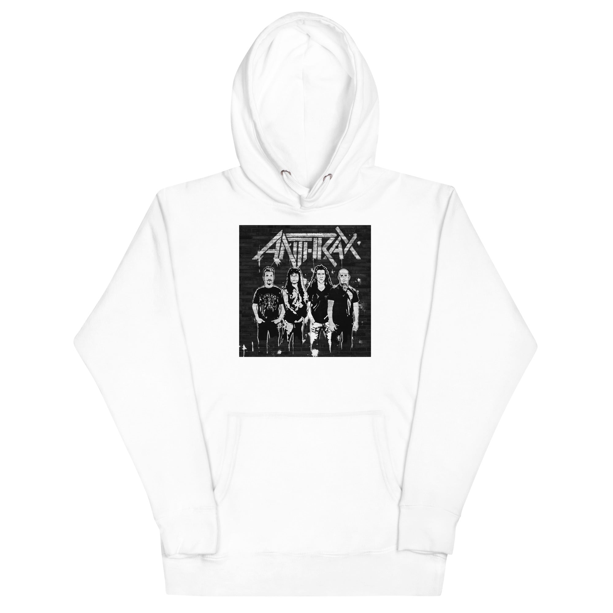 Anthrax With the Band Mens Hoodie White T-Shirts, Sweatshirt | CiraTrend.com