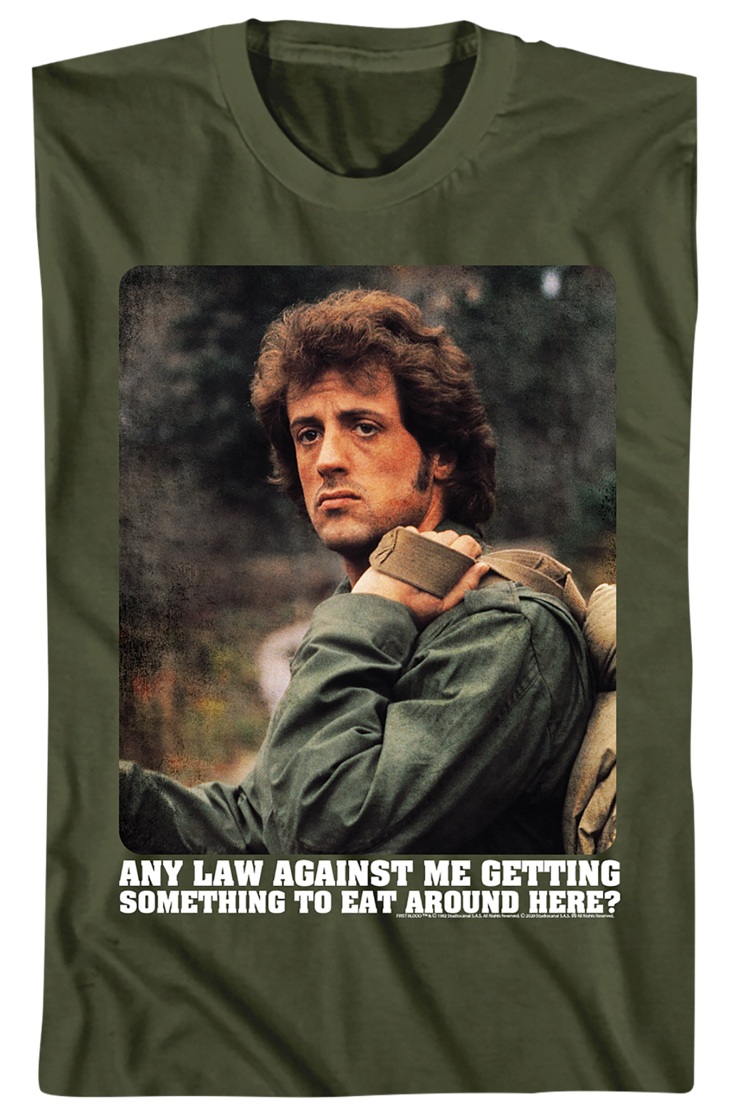 Any Law Against Me Getting Something To Eat Rambo T-Shirt Hoodie, Sweatshirt | CiraTrend.com (Image 2)