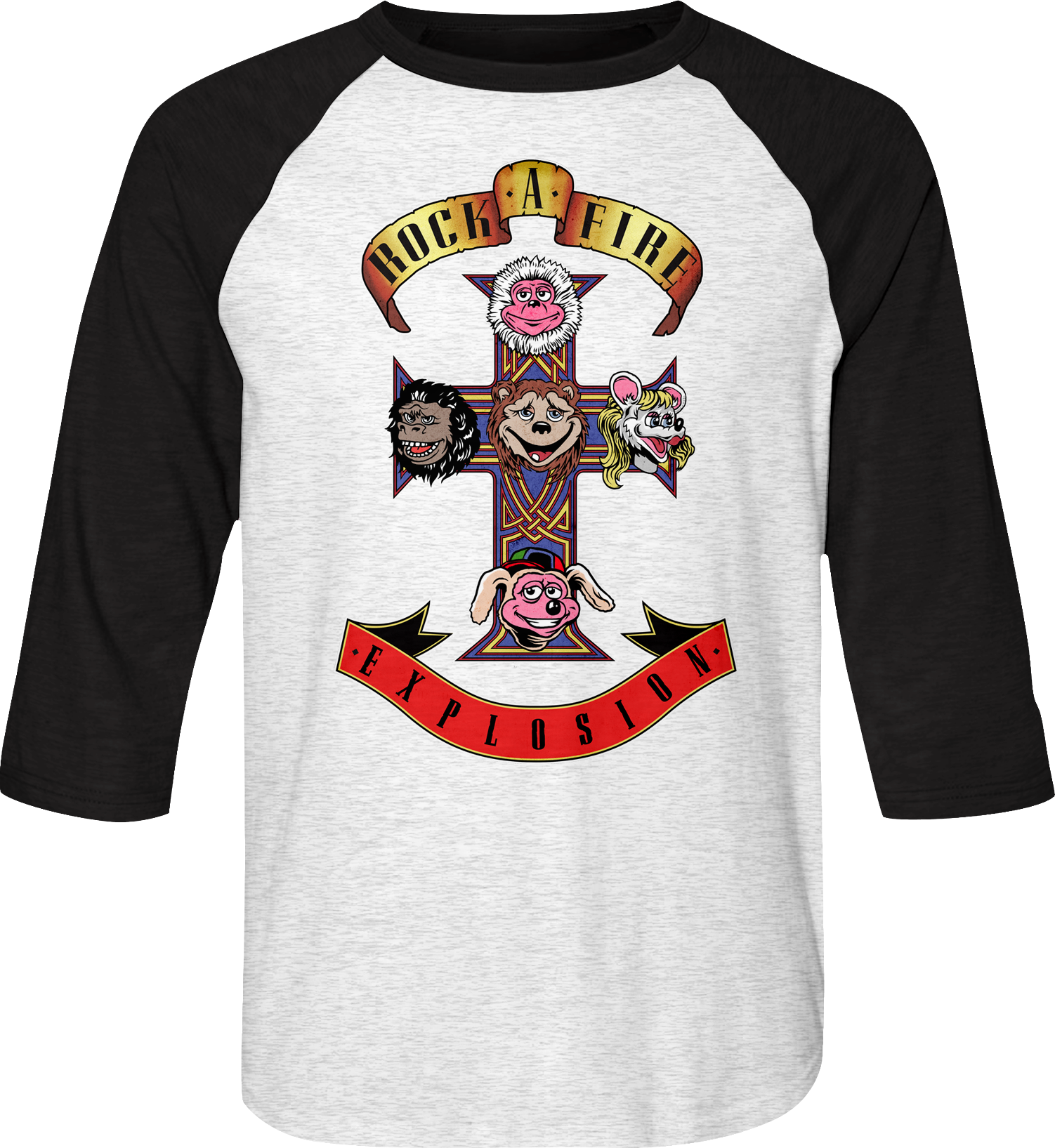 Appetite Rock-afire Explosion Raglan Baseball Shirt Hoodie, Sweatshirt | CiraTrend.com (Image 1)