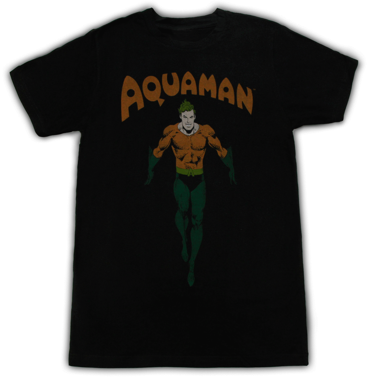 Aquaman Standing Faded T-shirt Hoodie, Sweatshirt | CiraTrend.com