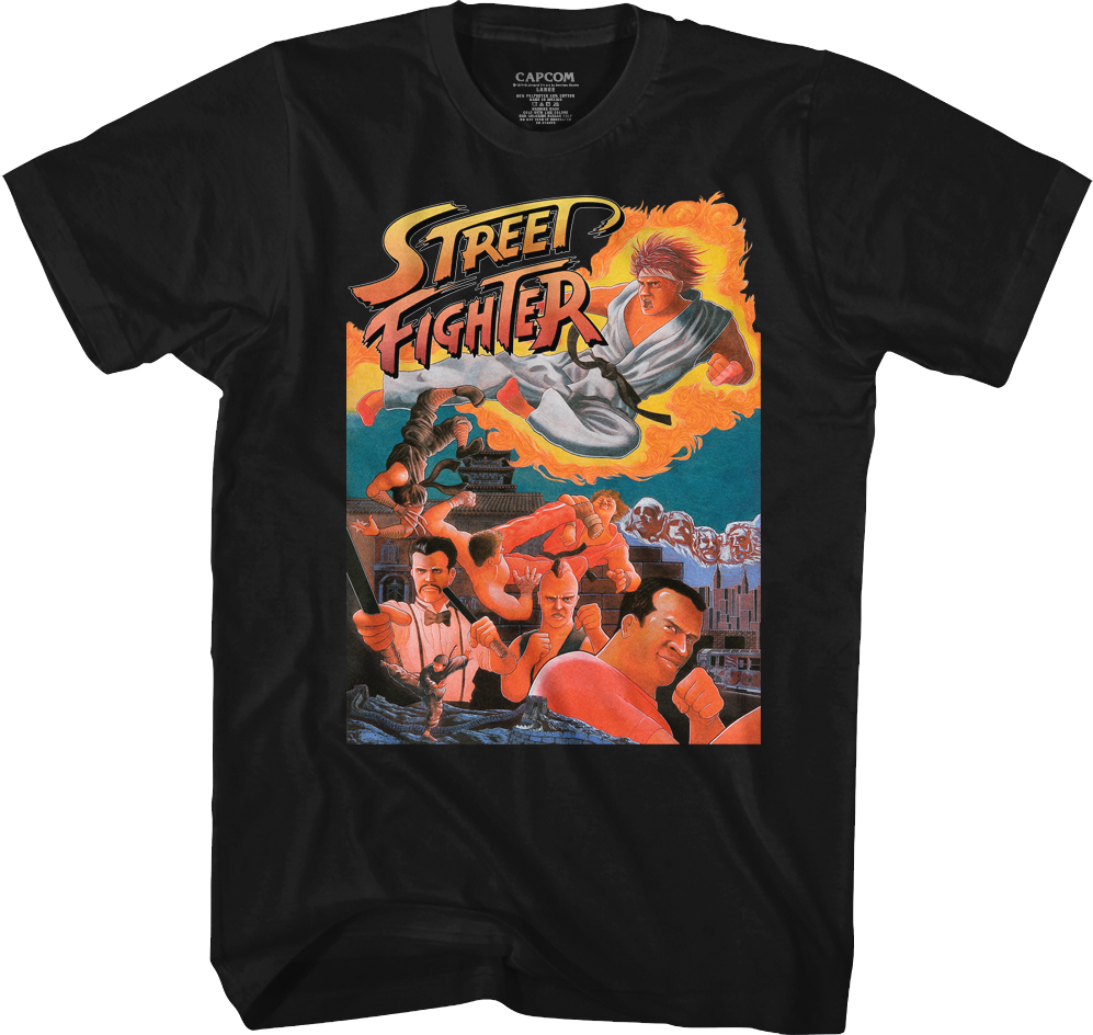 Arcade Flyer Street Fighter T-Shirt Hoodie, Sweatshirt | CiraTrend.com (Image 1)