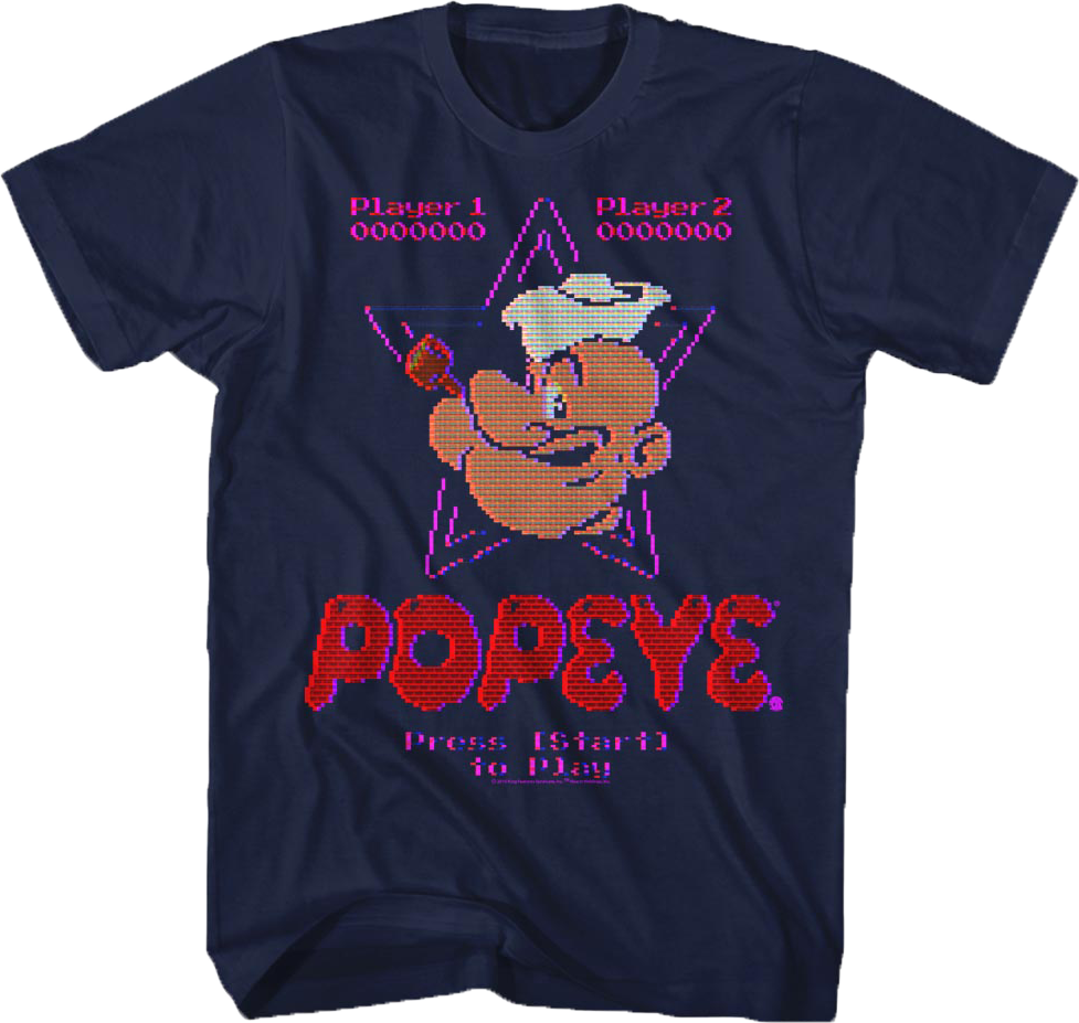 Arcade Game Popeye T-Shirt Hoodie, Sweatshirt | CiraTrend.com (Image 1)