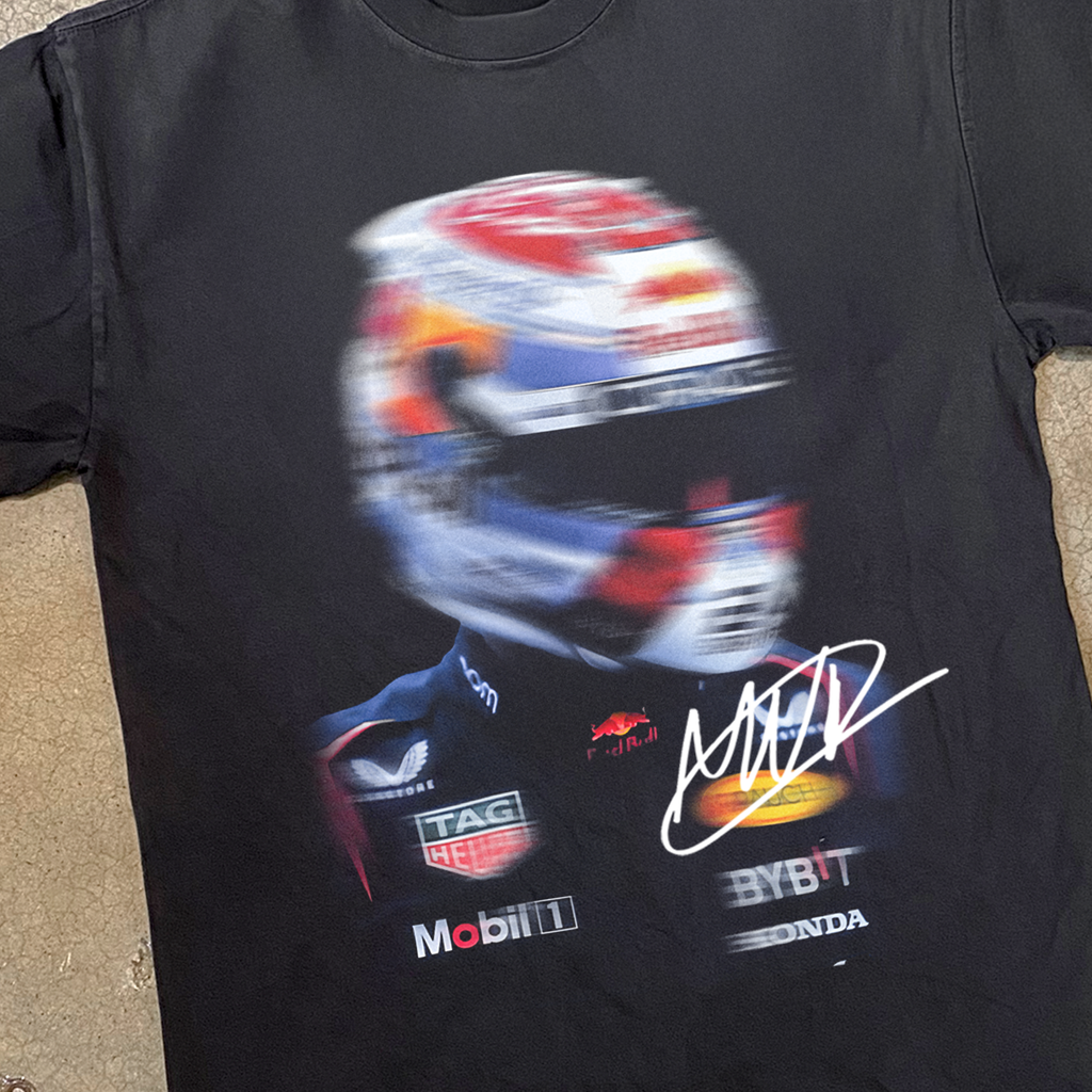 VERSTAPPEN 'MAX SPEED' HEAVY BLACK T-SHIRT Hoodie, Sweatshirt | CiraTrend.com (Image 2)