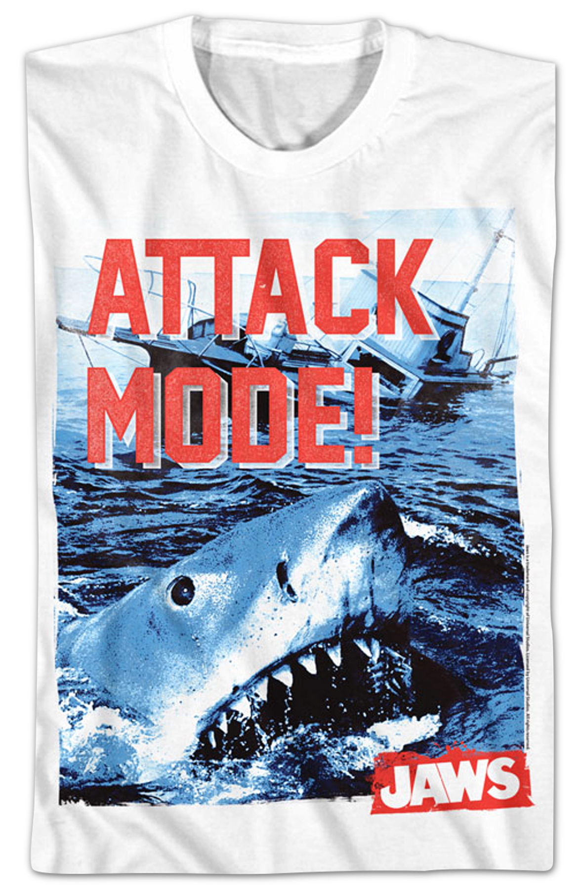 Attack Mode Jaws T-Shirt Hoodie, Sweatshirt | CiraTrend.com (Image 2)