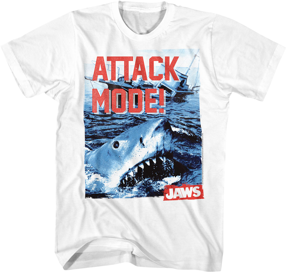 Attack Mode Jaws T-Shirt Hoodie, Sweatshirt | CiraTrend.com (Image 1)