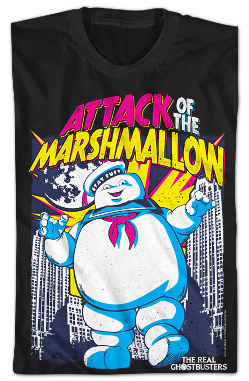Attack of the Marshmallow Real Ghostbusters T-Shirt Hoodie, Sweatshirt | CiraTrend.com (Image 2)