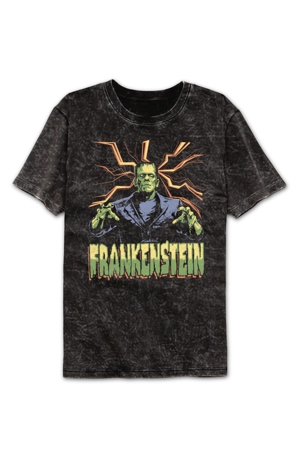 Attack Pose Frankenstein Mineral Wash T-Shirt Hoodie, Sweatshirt | CiraTrend.com (Image 2)