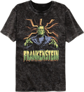 Attack Pose Frankenstein Mineral Wash T-Shirt Hoodie, Sweatshirt | CiraTrend.com (Image 1)