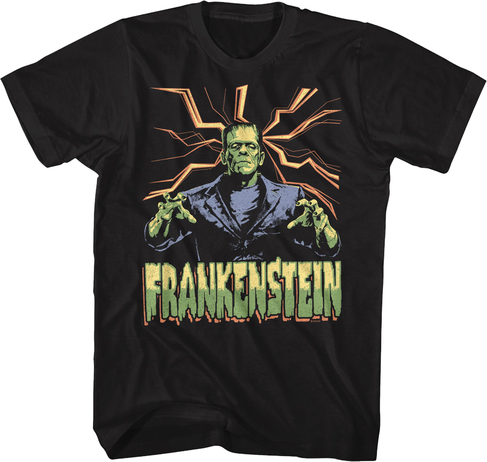 Attack Pose Frankenstein T-Shirt Hoodie, Sweatshirt | CiraTrend.com (Image 1)