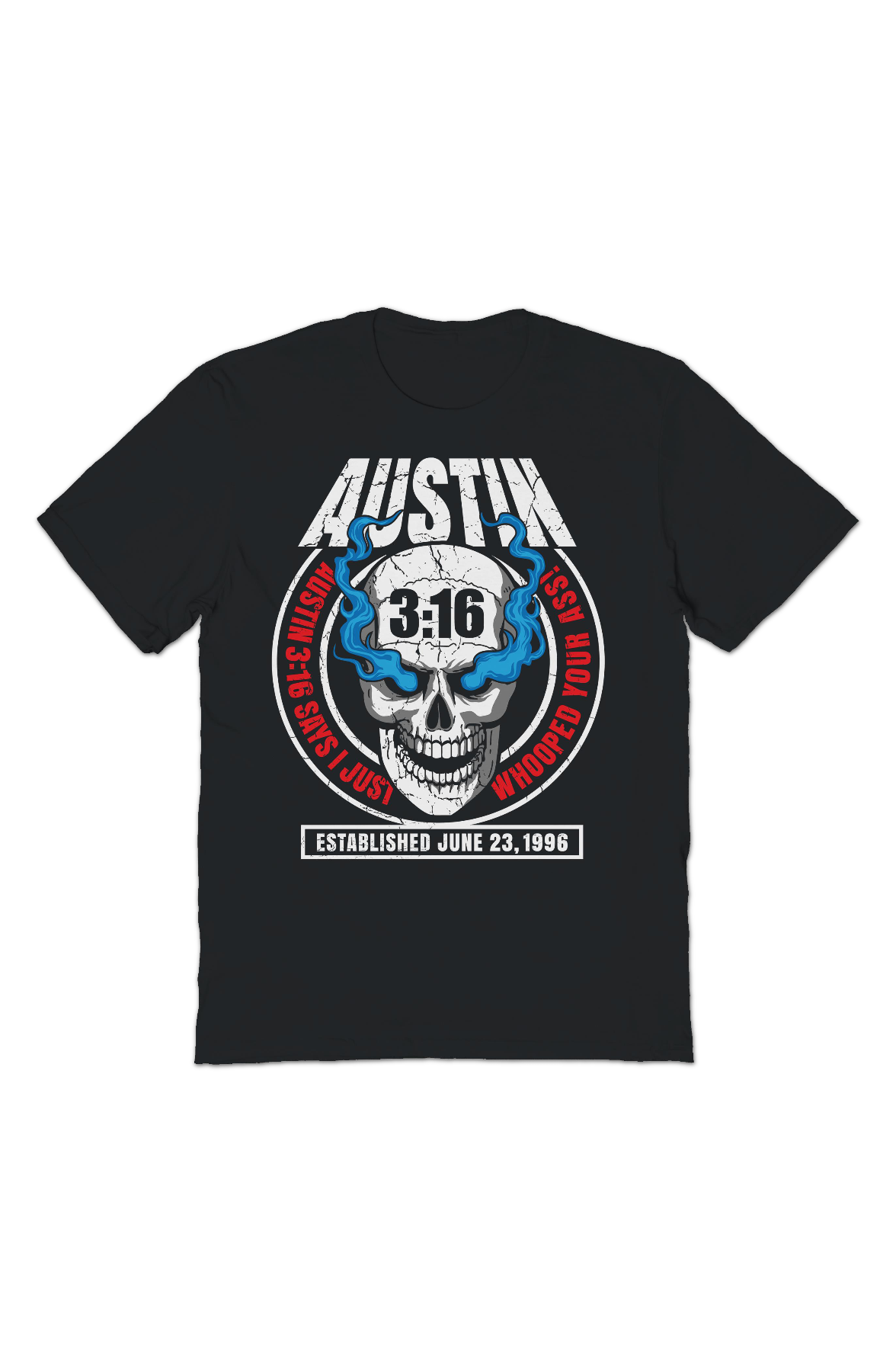 Austin 3:16 Smoking Skull Stone Cold Steve Austin T-Shirt Hoodie, Sweatshirt | CiraTrend.com (Image 2)