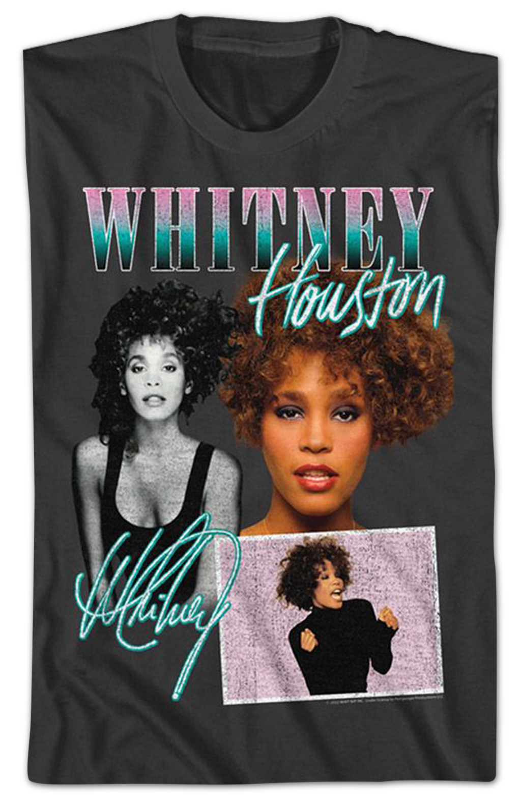 Autograph Collage Whitney Houston T-Shirt Hoodie, Sweatshirt | CiraTrend.com (Image 2)