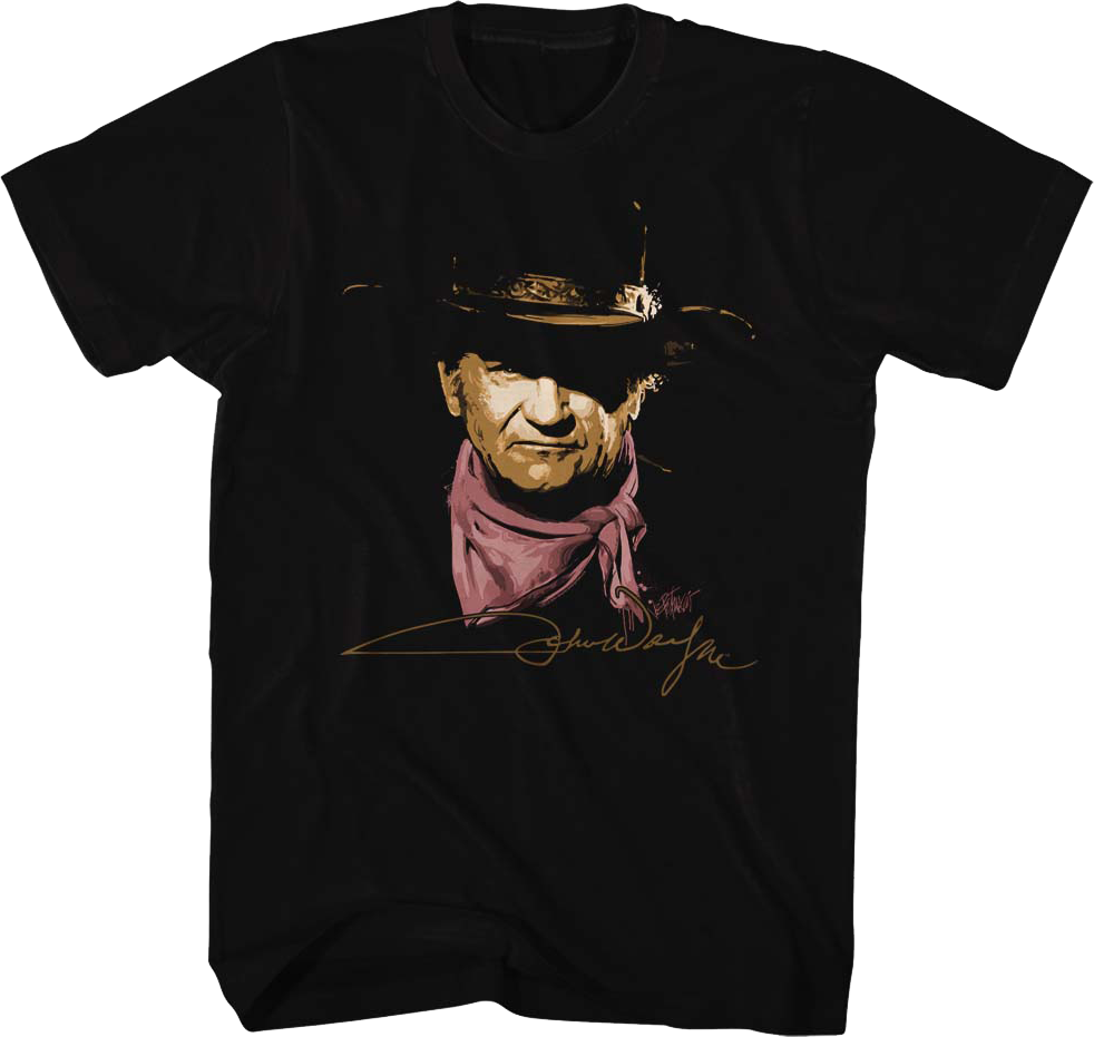 Autograph John Wayne T-Shirt Hoodie, Sweatshirt | CiraTrend.com (Image 1)