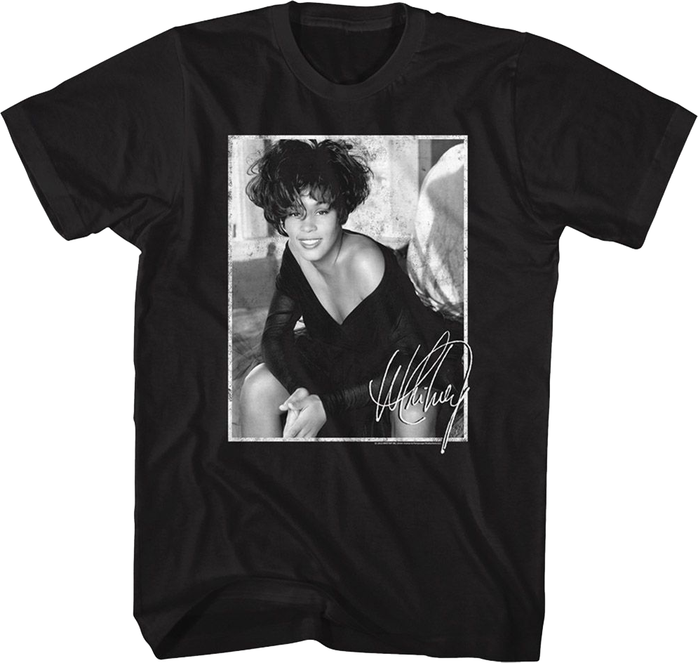 Autograph Whitney Houston T-Shirt Hoodie, Sweatshirt | CiraTrend.com (Image 1)