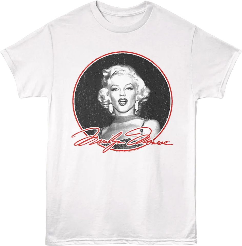 Autographed Circle Marilyn Monroe T-Shirt Hoodie, Sweatshirt | CiraTrend.com (Image 1)