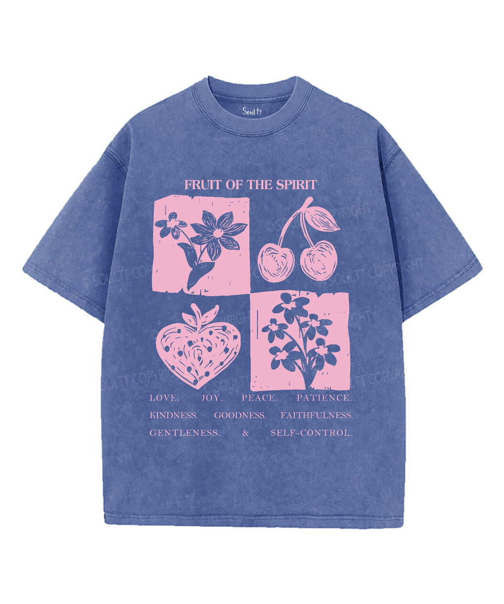 Fruit Of The Spirit Unisex Washed Christian T-shirt Style008 Hoodie, Sweatshirt | CiraTrend.com (Image 3)