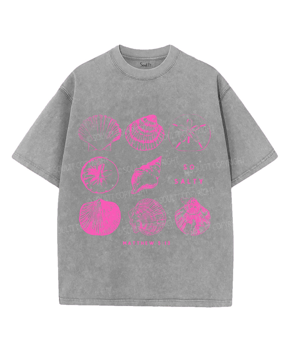 So Salty Unisex Washed Christian T-shirt Hoodie, Sweatshirt | CiraTrend.com (Image 4)