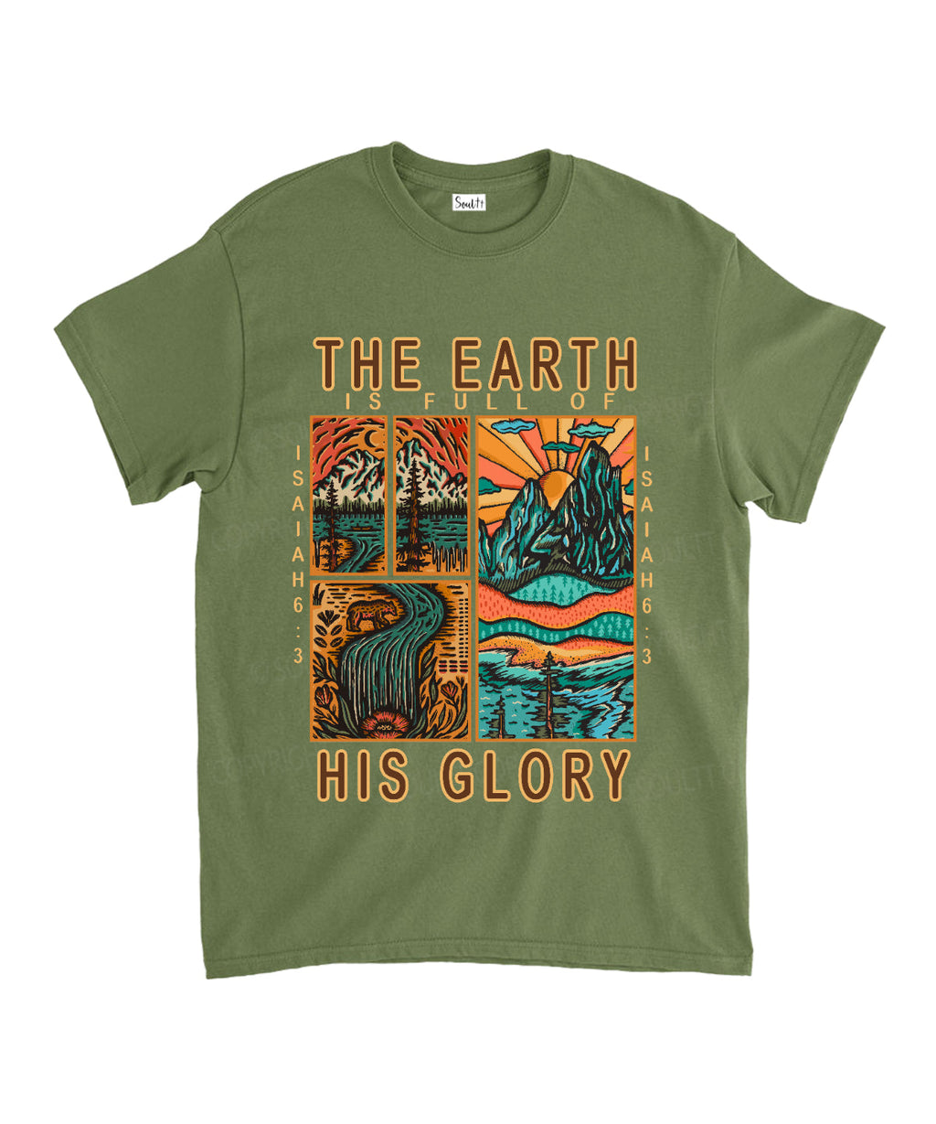 The Earth Is Full Of His Glory Unisex Cotton Christian T-Shirt Style001 Hoodie, Sweatshirt | CiraTrend.com (Image 5)