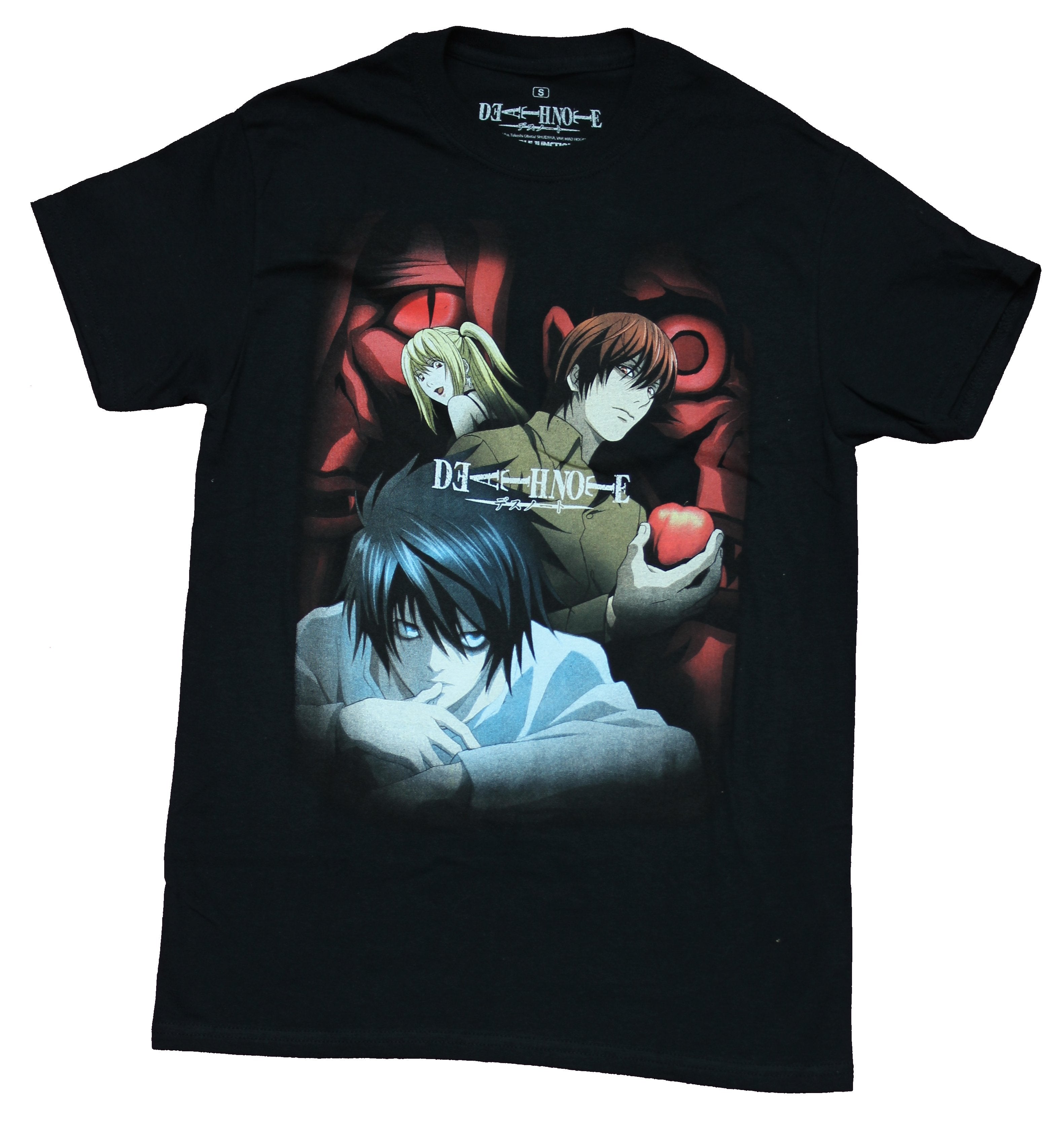 Death Note Deathnote Mens T-Shirt - Full Color Triple Group Image Hoodie, Sweatshirt | CiraTrend.com