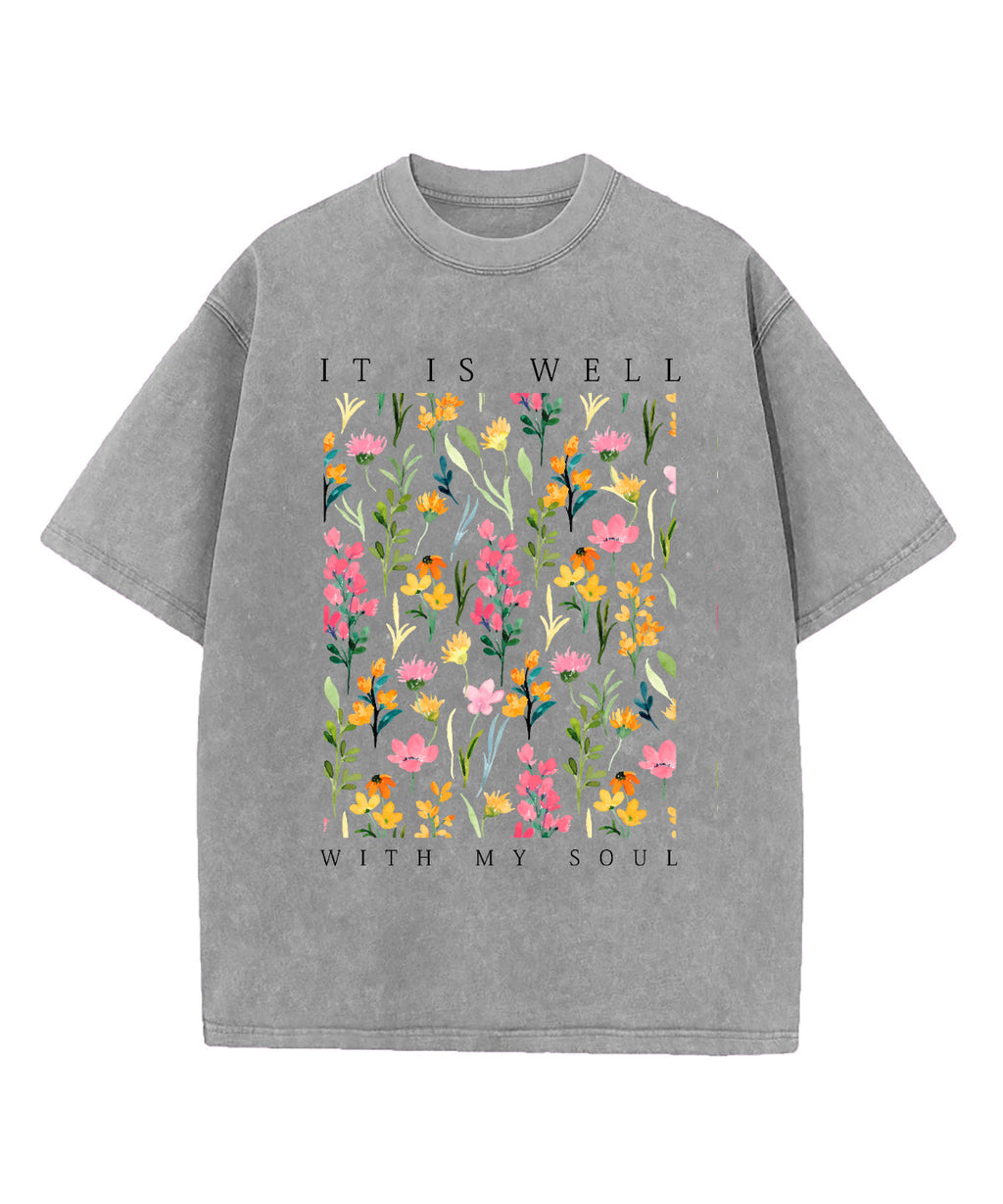 It Is Well With My Soul Washed Christian T-shirt Style012 Hoodie, Sweatshirt | CiraTrend.com (Image 4)