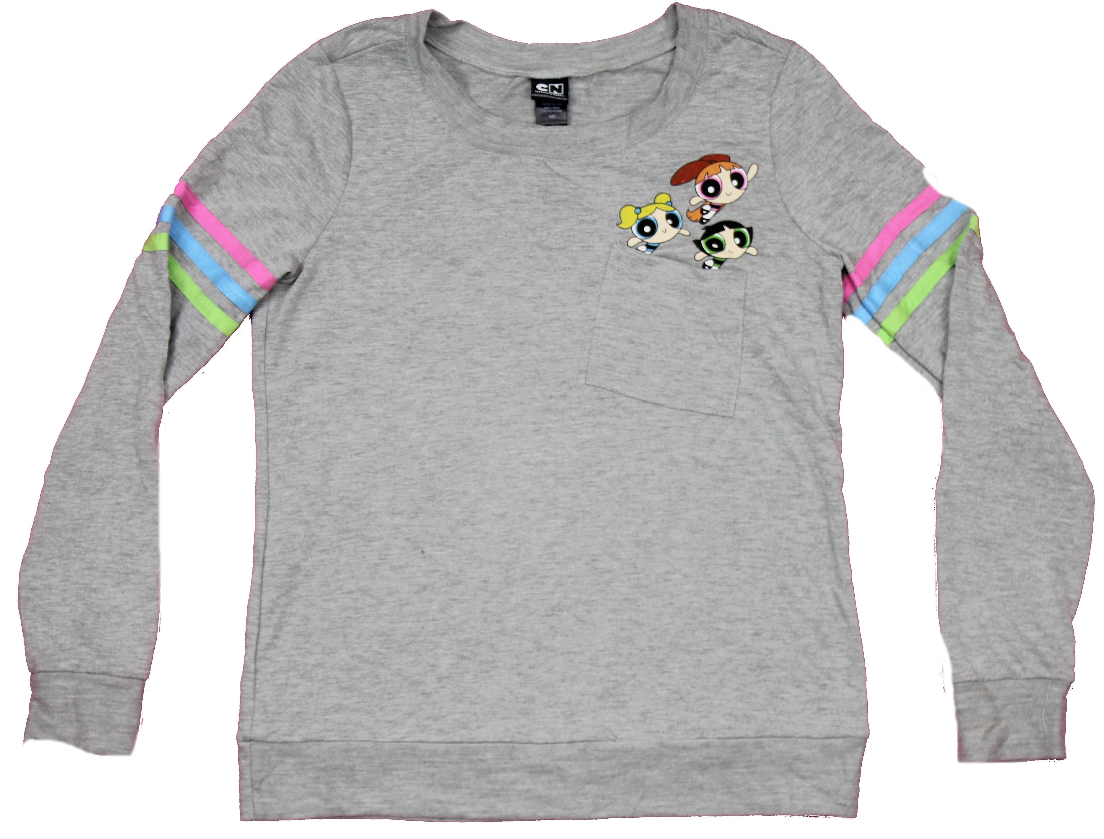 Powerpuff  Girls Juniors Sweatshirt - Flying Lapel Image T-Shirts, Hoodie | CiraTrend.com