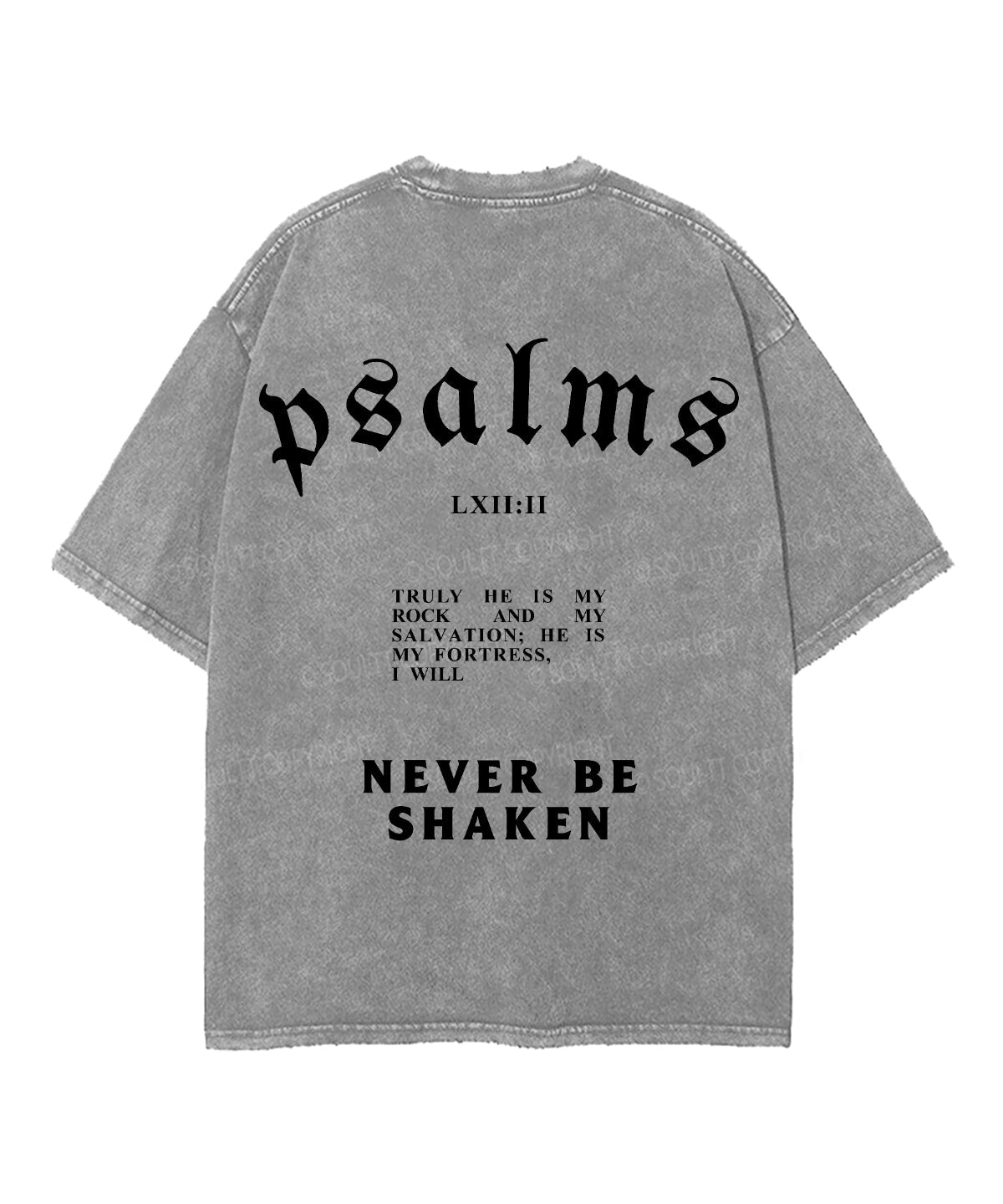 Never Be Shaken Double Sided Unisex Washed Christian T-shirt Hoodie, Sweatshirt | CiraTrend.com (Image 5)
