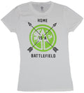 Green Arrow Girls Juniors T-Shirt - Home is a Battlefield Crossed Arrow Logo Hoodie, Sweatshirt | CiraTrend.com