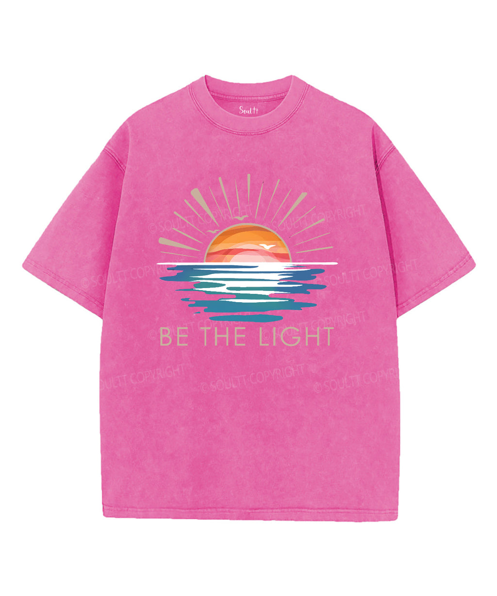Be The Light Washed Christian T-shirt Style015 Hoodie, Sweatshirt | CiraTrend.com (Image 2)