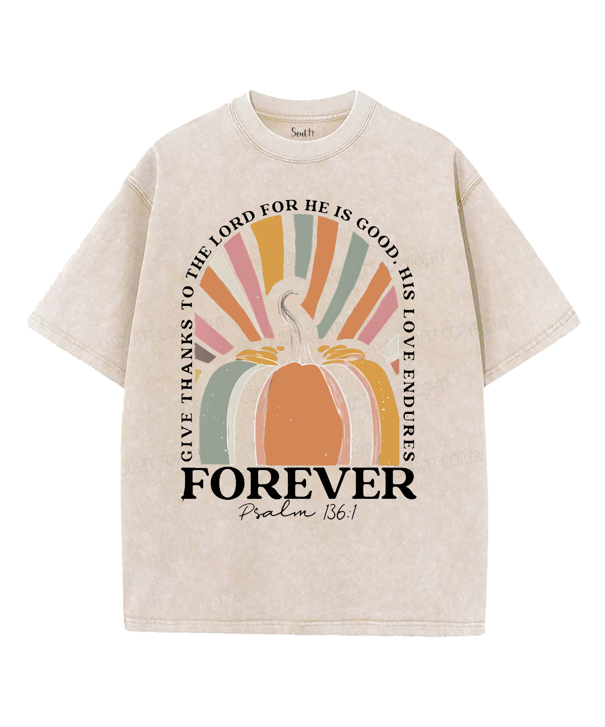 His Love Endures Unisex Washed Christian T-shirt Hoodie, Sweatshirt | CiraTrend.com (Image 4)