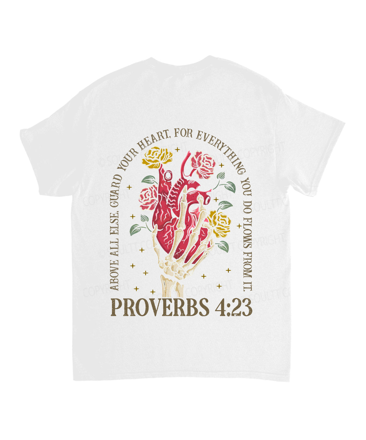 Guard Your Heart Double Sided Unisex Cotton Christian T-Shirt Hoodie, Sweatshirt | CiraTrend.com (Image 3)