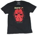 Friday the 13th Mens T-Shirt - Blood Red Splattery Mask Hoodie, Sweatshirt | CiraTrend.com