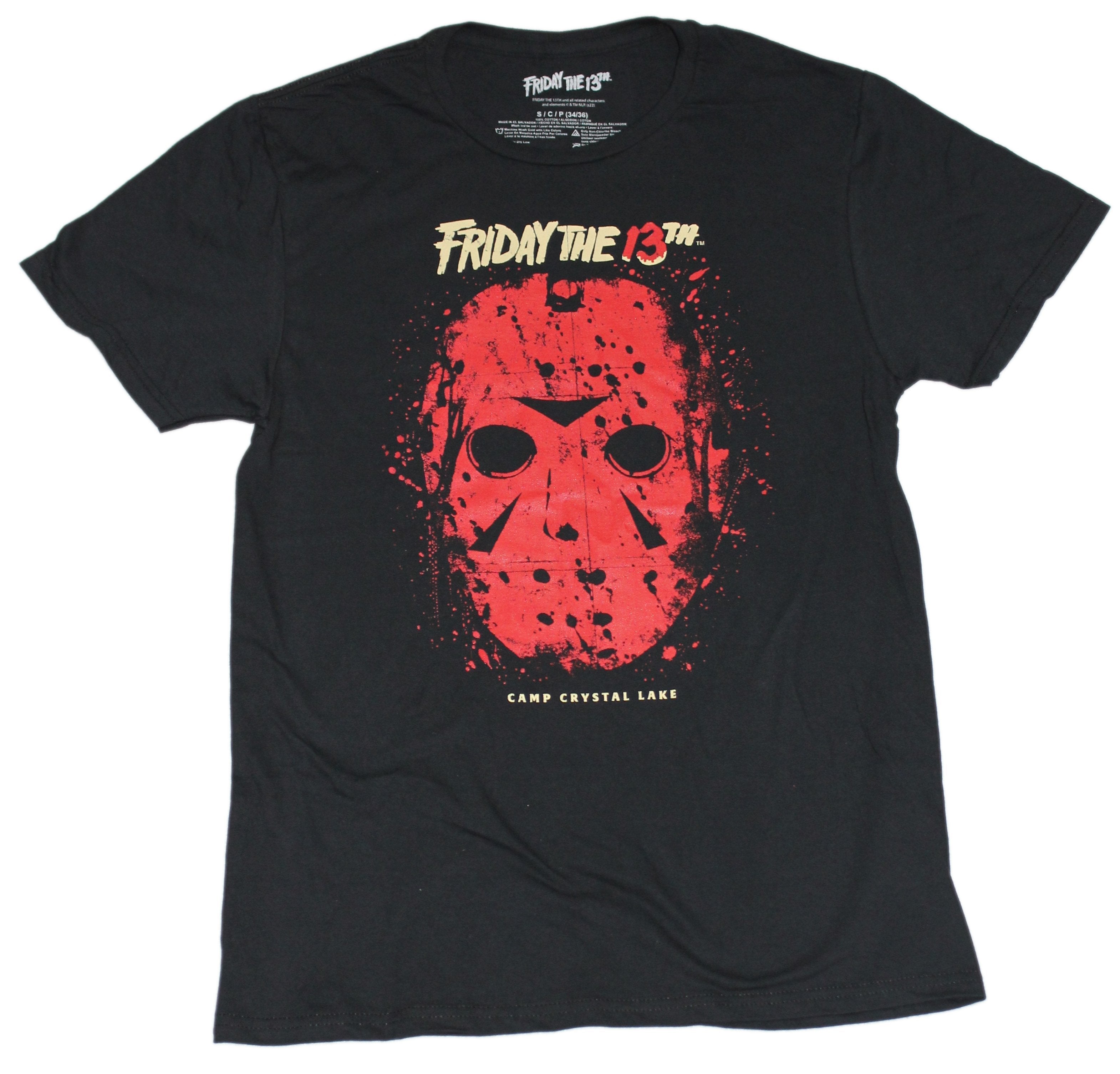 Friday the 13th Mens T-Shirt - Blood Red Splattery Mask Hoodie, Sweatshirt | CiraTrend.com