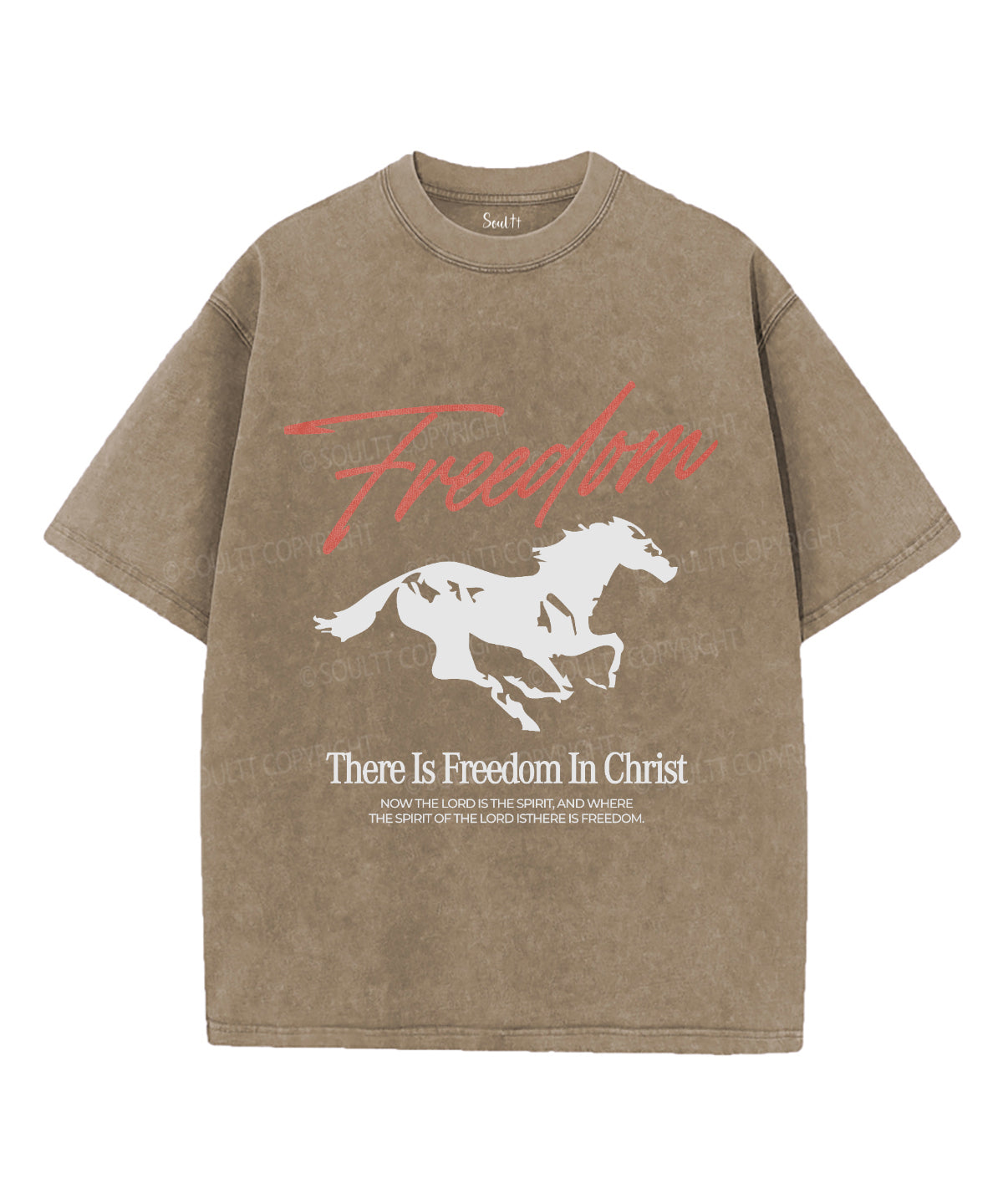 Freedom Unisex Washed Christian T-shirt Hoodie, Sweatshirt | CiraTrend.com (Image 5)