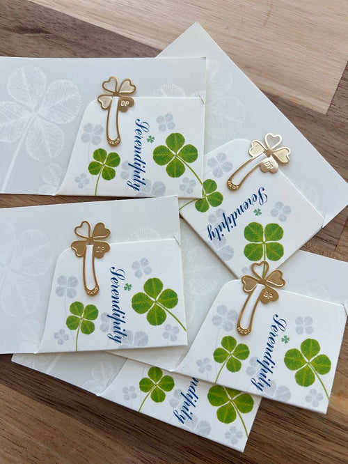 0304 St. Patrick's Day Gift Card Holder w/ 18K G/P Bookmark SI-29